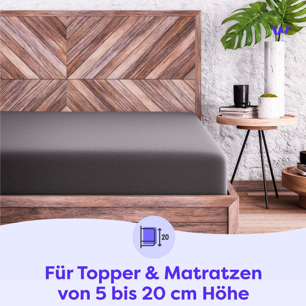 Wolkenfeld Draps de lit »100% Baumwolle - Superweiches Bettlaken für Matratzen von 5 bis 20cm« Rutschfest & Blickdicht - 90x200, 140x200, 160x200, 180x200 200x200