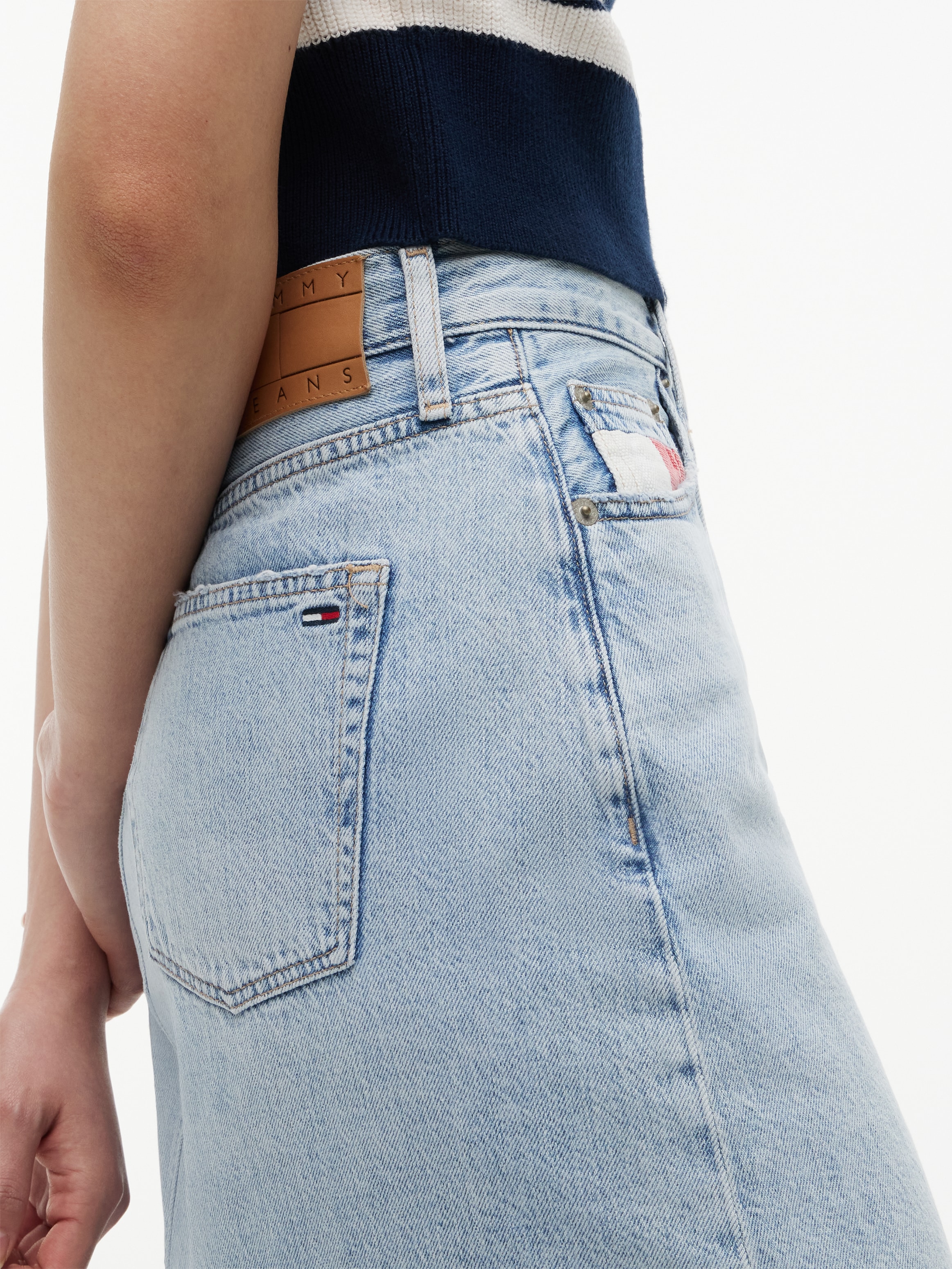 Tommy Jeans Jupe en jean »CLAIRE SKIRT RWB CBF CJ6013« Baumwolle, 5-Pocket Style