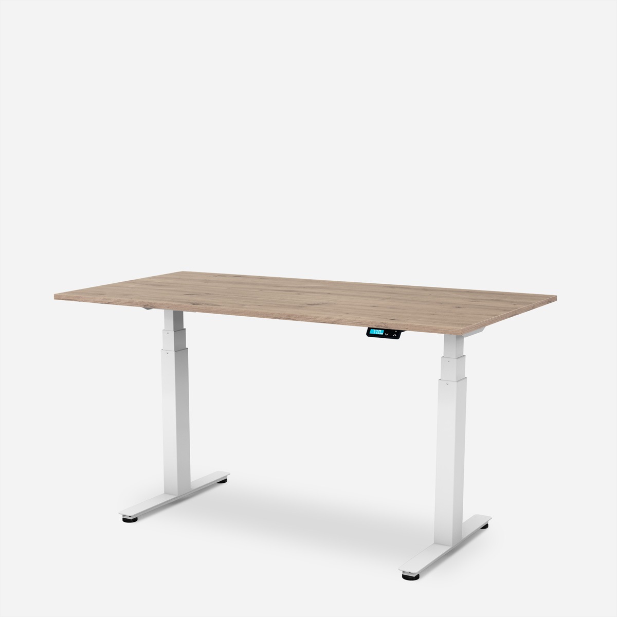   »WRK21 Schreibtisch Work 120 x 80 cm, Höhenverstellbar, Kendal Eiche / Weiss« ()