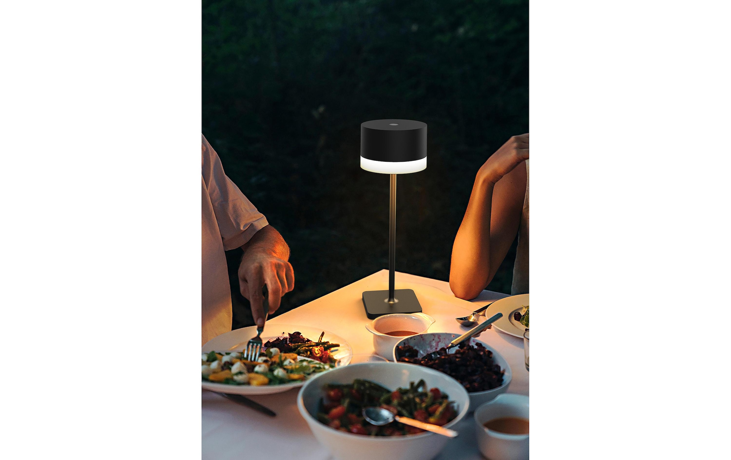   LED Tischleuchte »Schönenberger Surya, USB-C, 37 cm, Schwarz« Warmweiss