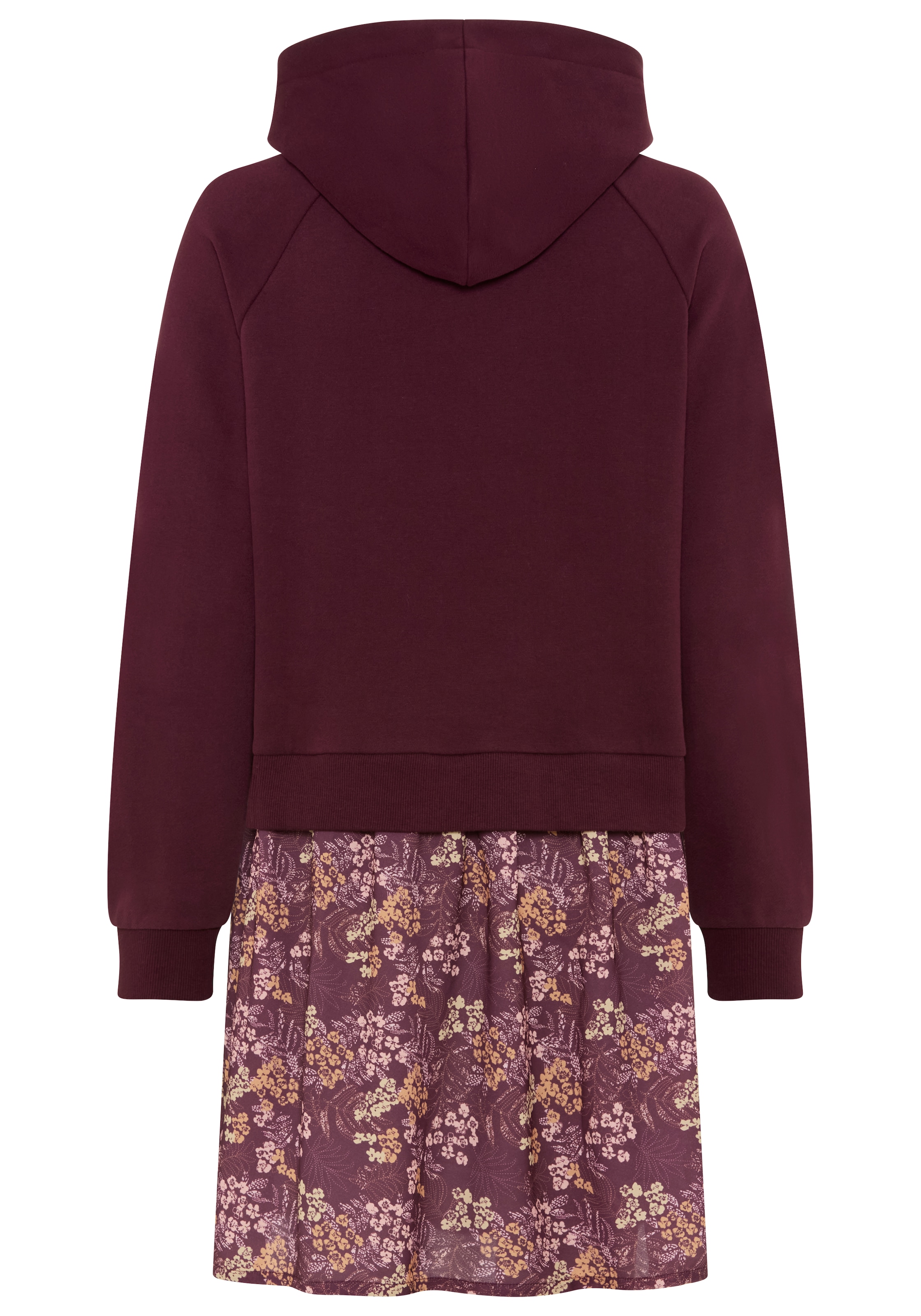KangaROOS Robe 2 en 1 également en grandes tailles, manches longues, en sweat et tissu tissé