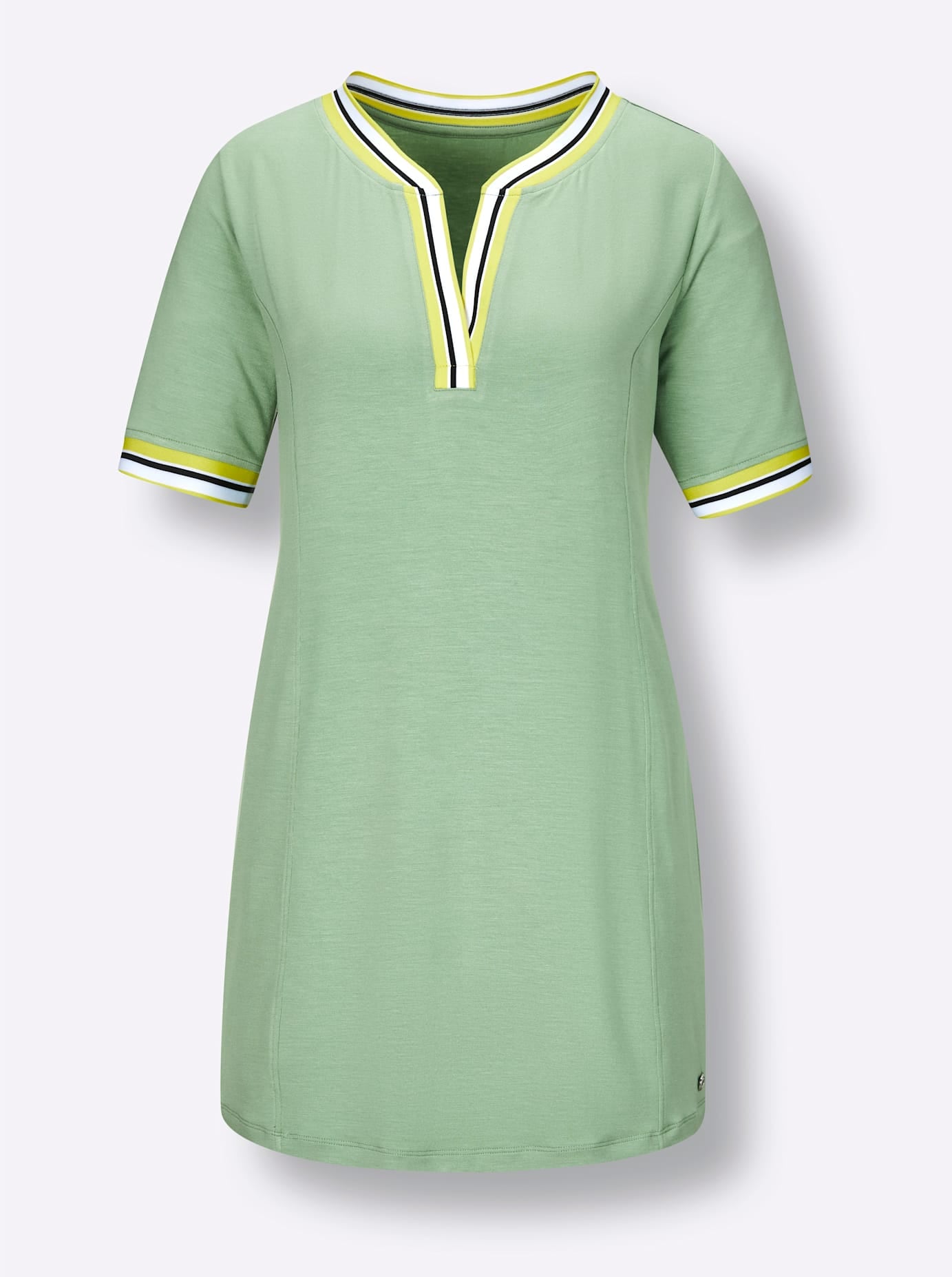 CREATION L PREMIUM T-shirt à manches courtes »Modal-Longshirt« 1 cuis tlg.