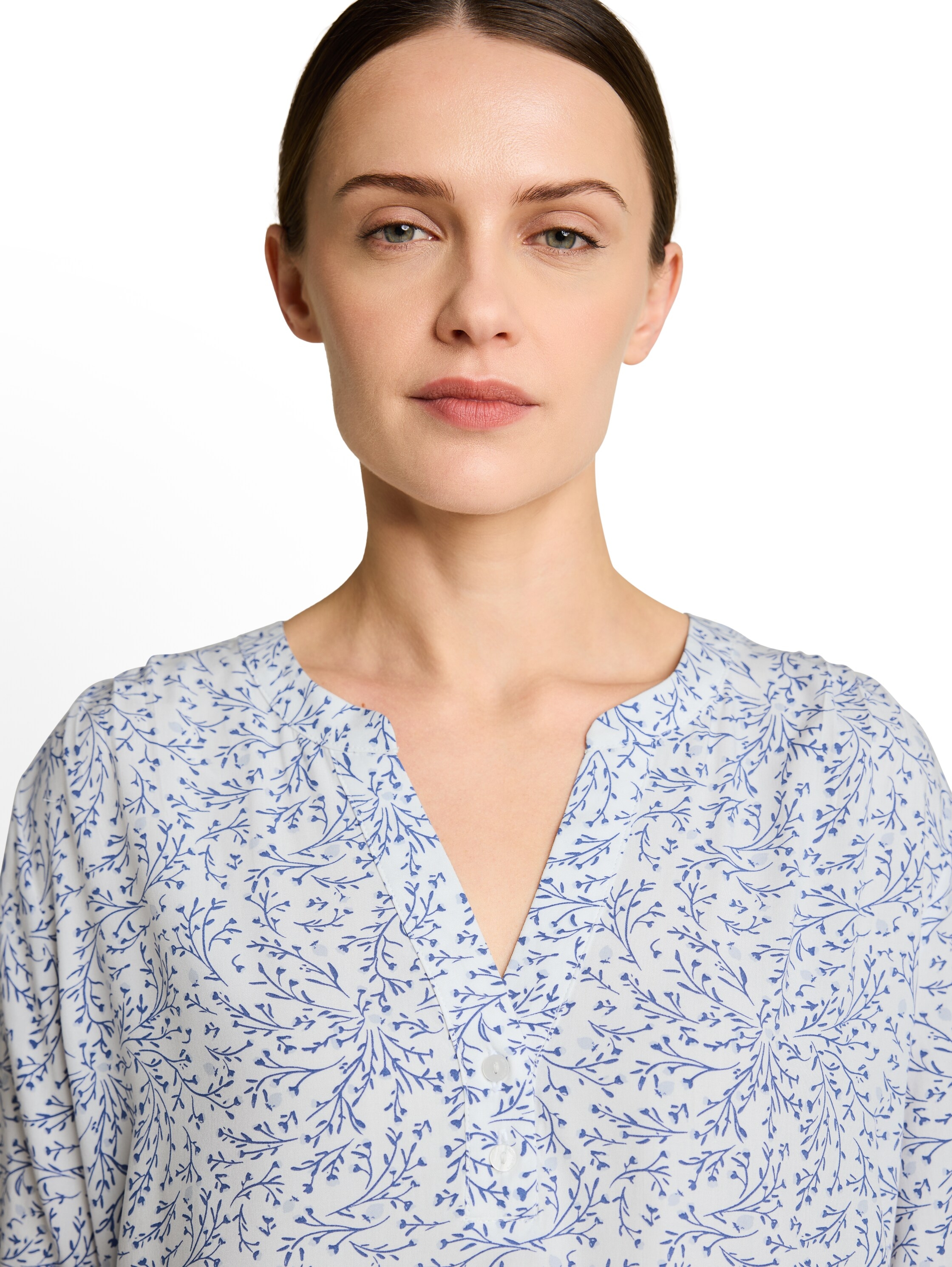 TOM TAILOR Klassische Bluse mit All-Over Print
