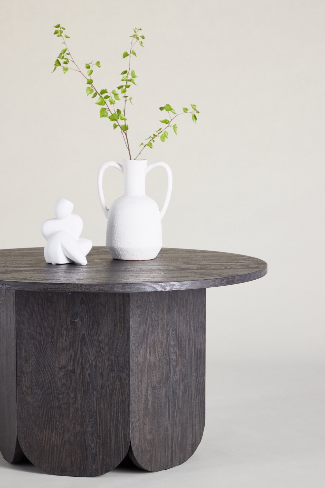 Venture Home Table basse Table basse, MDF, stratifié papier, ronde, spacieuse, moderne