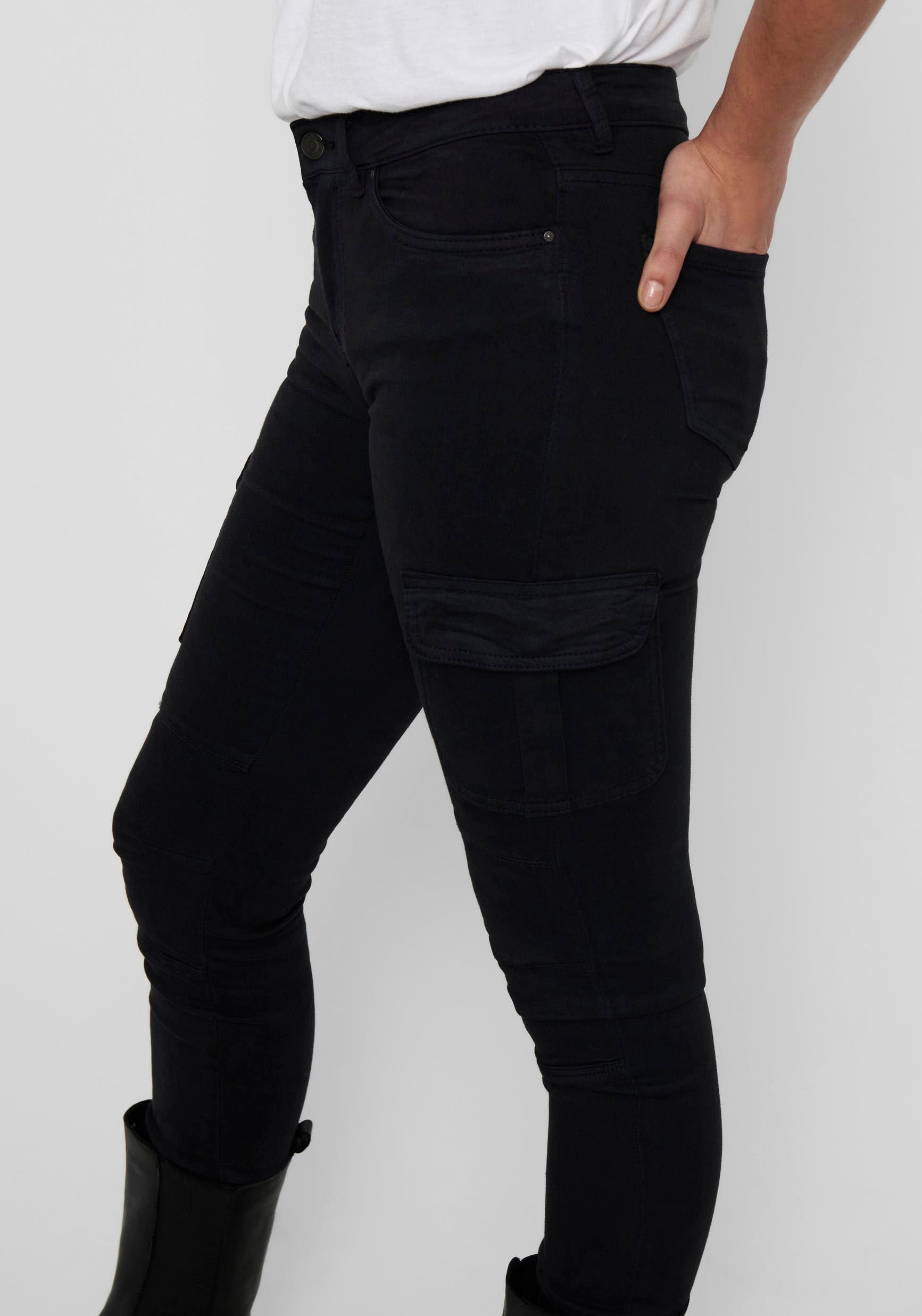 ONLY Cargohose »ONLMISSOURI REG ANK CARGO PNT«  knöchellang mit elastischem Beinabschluss