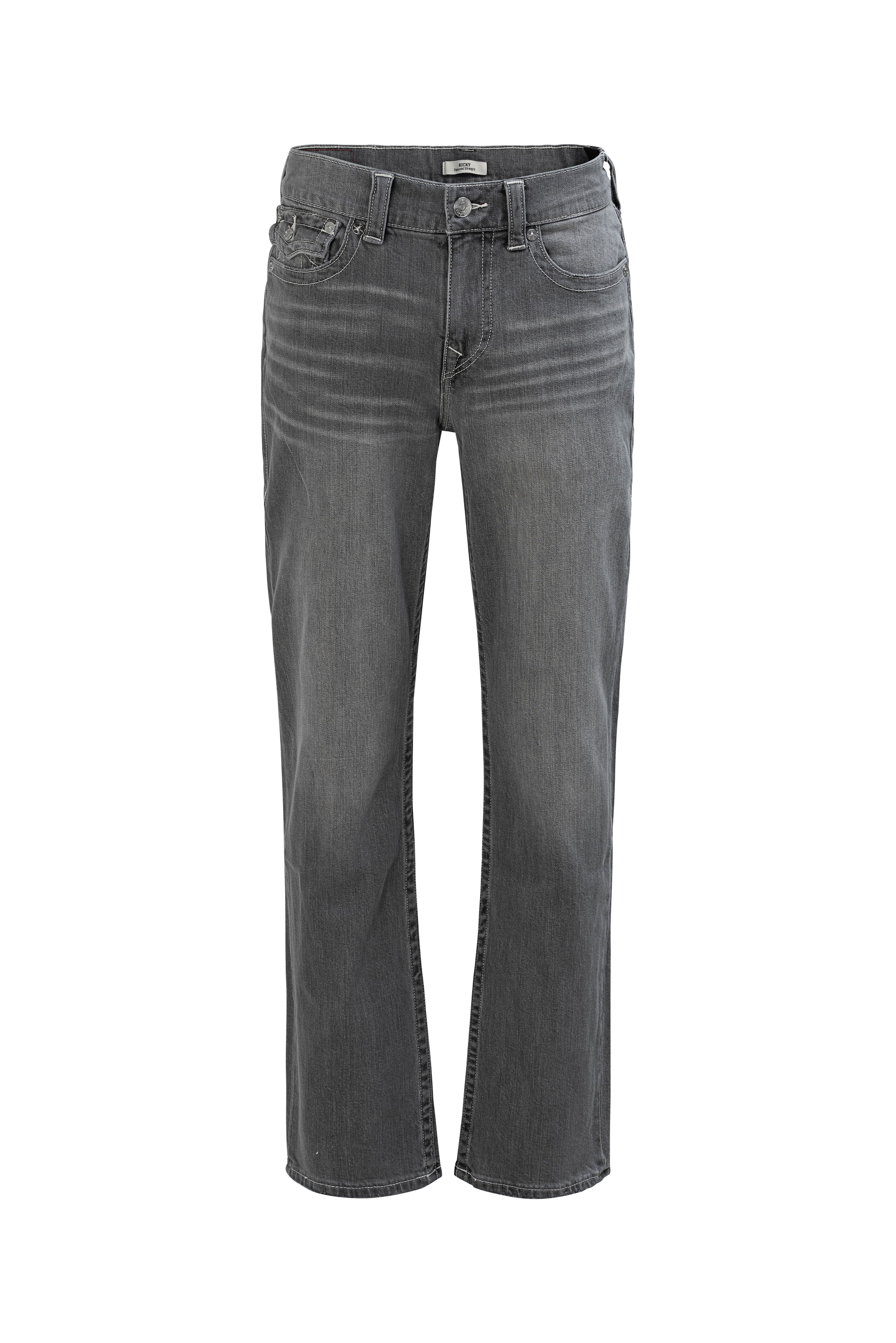 True Religion Jeans droit »RICKY SN FLAP« mélange coton, coupe droite