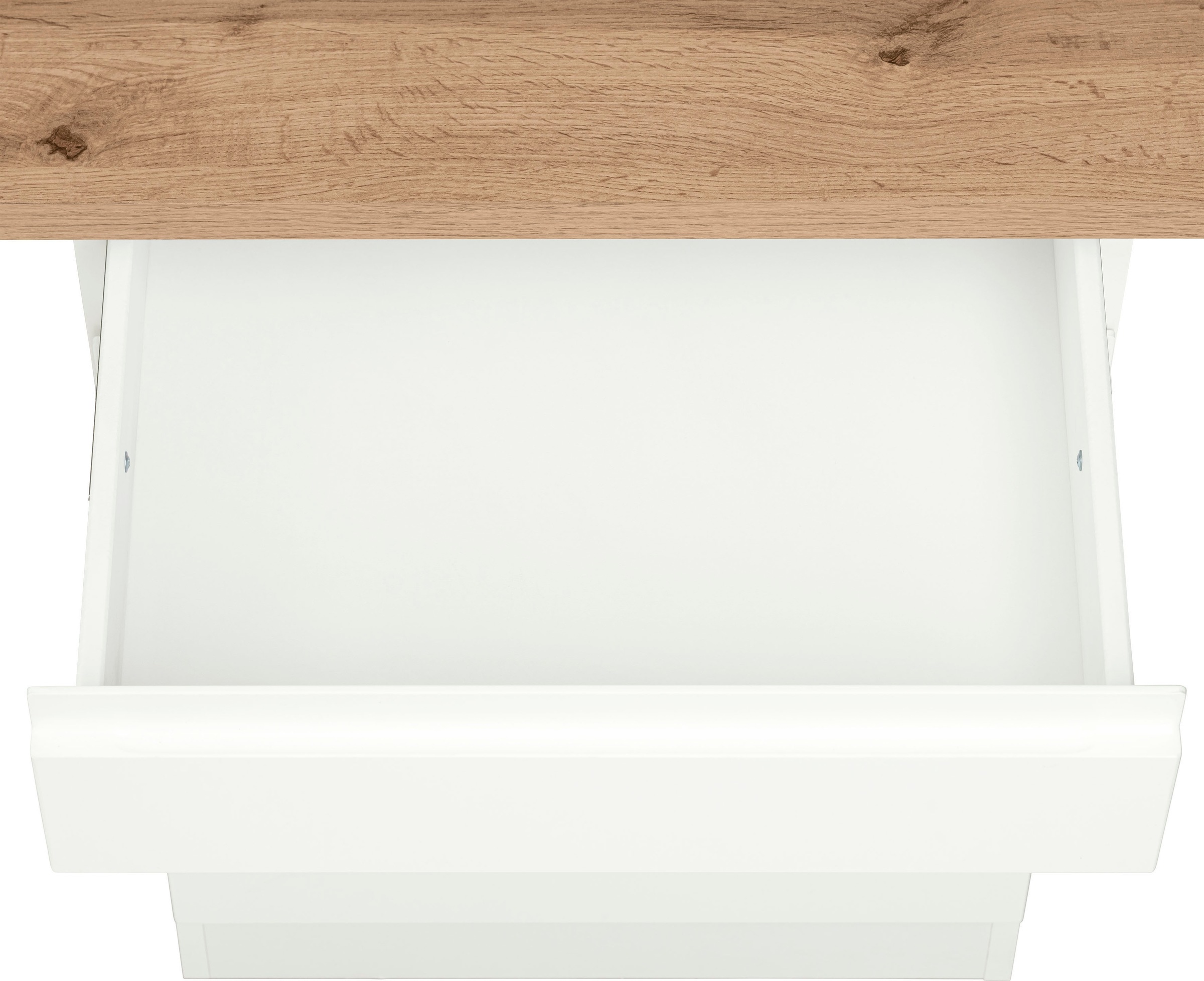 KOCHSTATION Kitchenette »KS-Virginia,neu in verbesserter Ausführung« plan de travail épaisseur 38 mm, rangement, fermeture douce,  largeur 220 cm, soft-close, avec appareils électroménagers en option