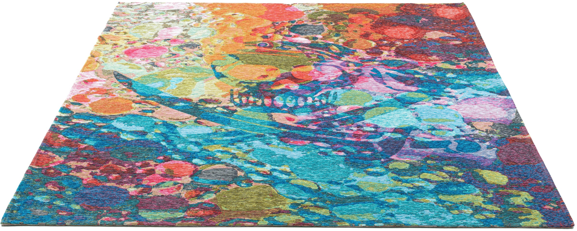 Sansibar Tapis »Keitum 006« Rectangulaire 3 mm Höhe Flachgewebe, modernes Design, Motiv Totenkopf & gekreuzte Säbel