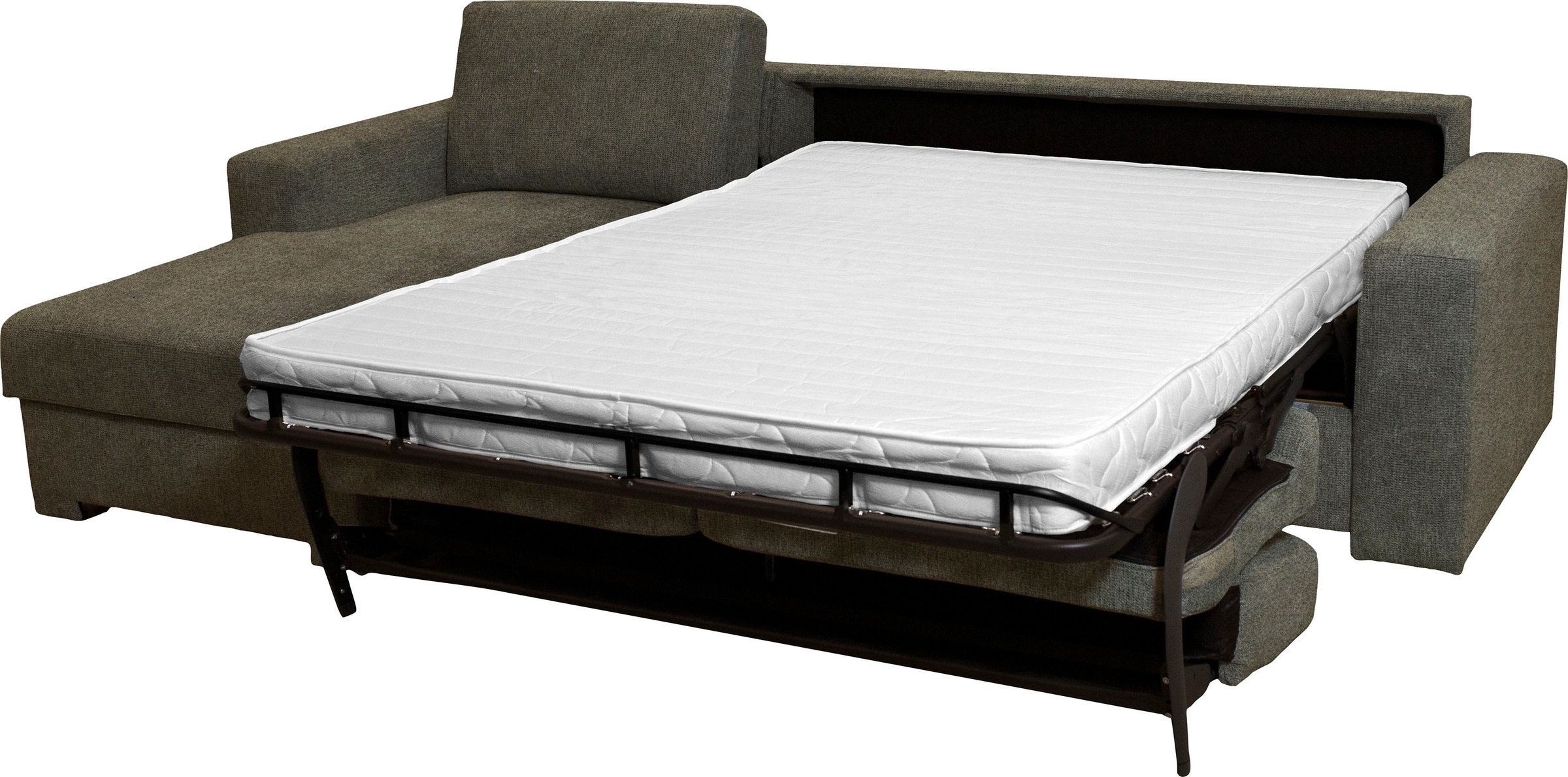 Home affaire Ecksofa »Roma "M"  Matratzenhöhe 14 cm, Dauerschlaffunktion, mit Unterfederung,« Liegemasse ca 143x198 cm, L-Form