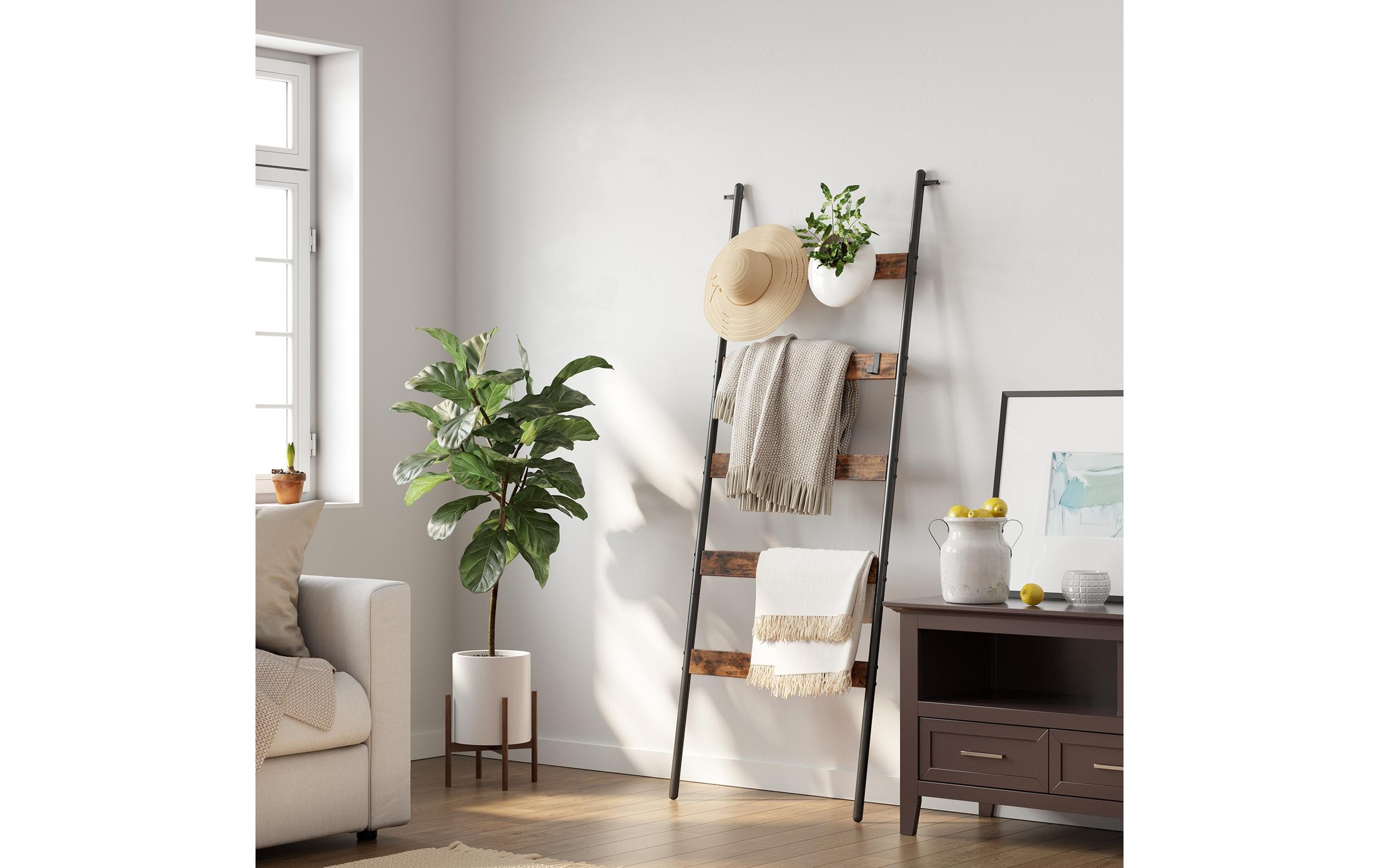 VASAGLE Regal »65 x 178 cm Braun/Schwarz«