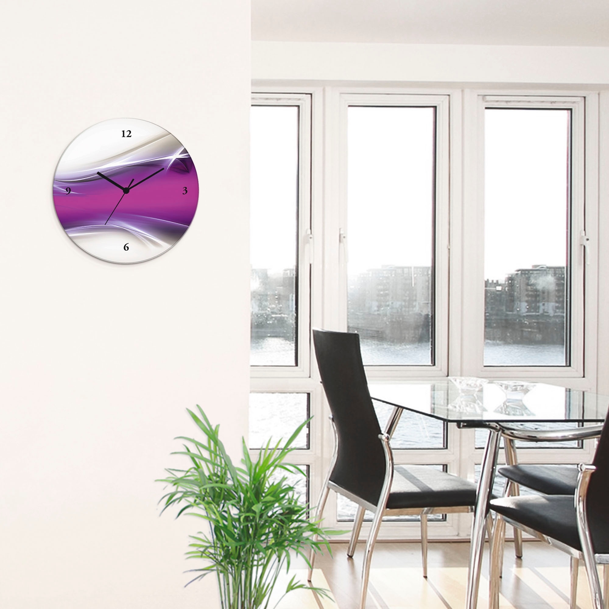 Artland Wanduhr »Kreatives Element« wahlweise mit  Quarz- oder Funkuhrwerk, lautlos ohne Tickgeräusche