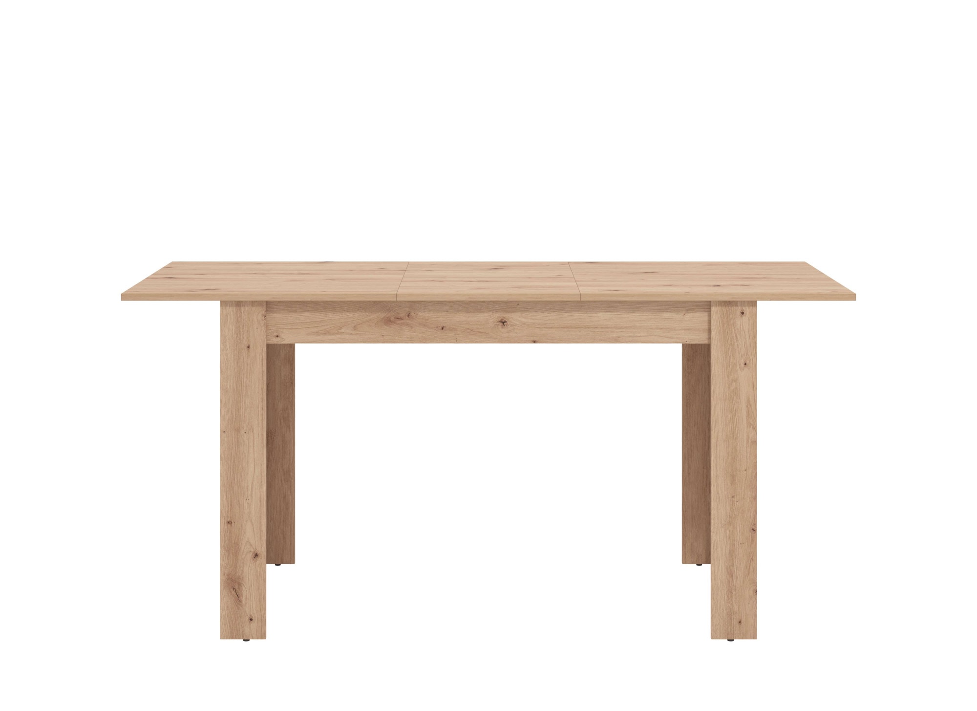 Home affaire Table de salle à manger »Hamar Esszimmertisch 120x80, Weiss oder Eiche Holz Küchentisch« Verlängerbar durch Einlegeplatte,  max. Breite 160 cm