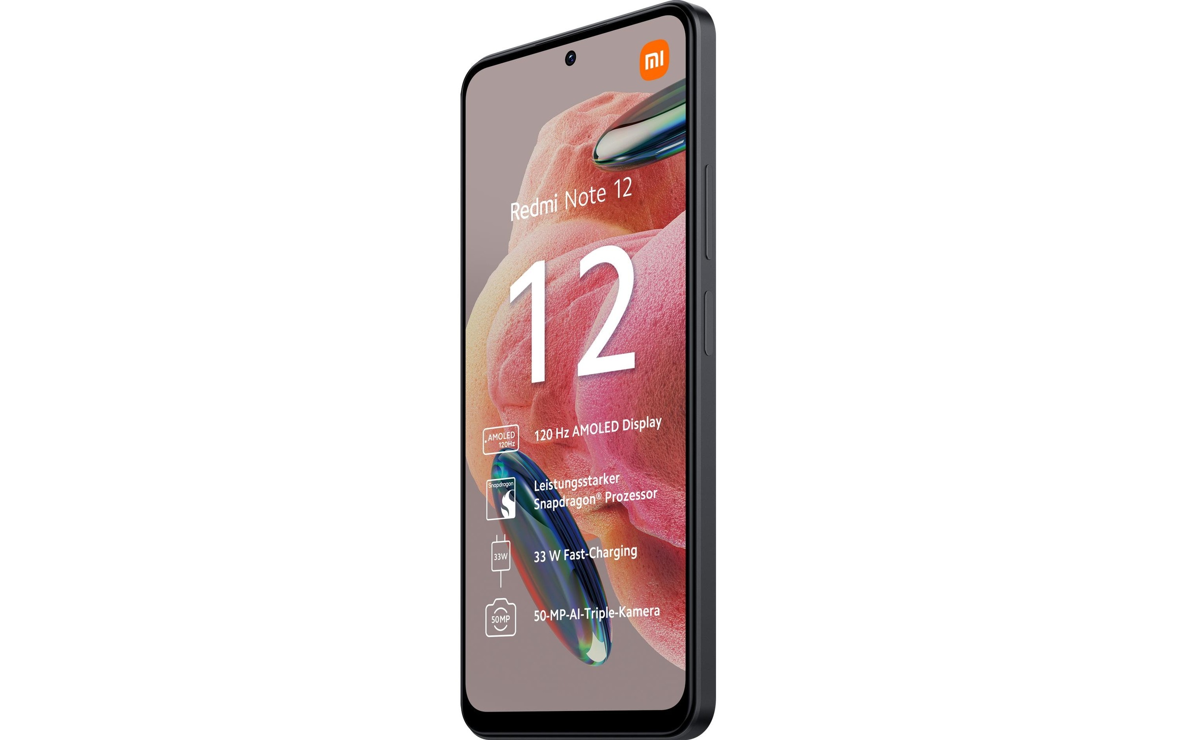 Xiaomi Smartphone »Xiaomi Redmi Note 12 128GB black« Schwarz