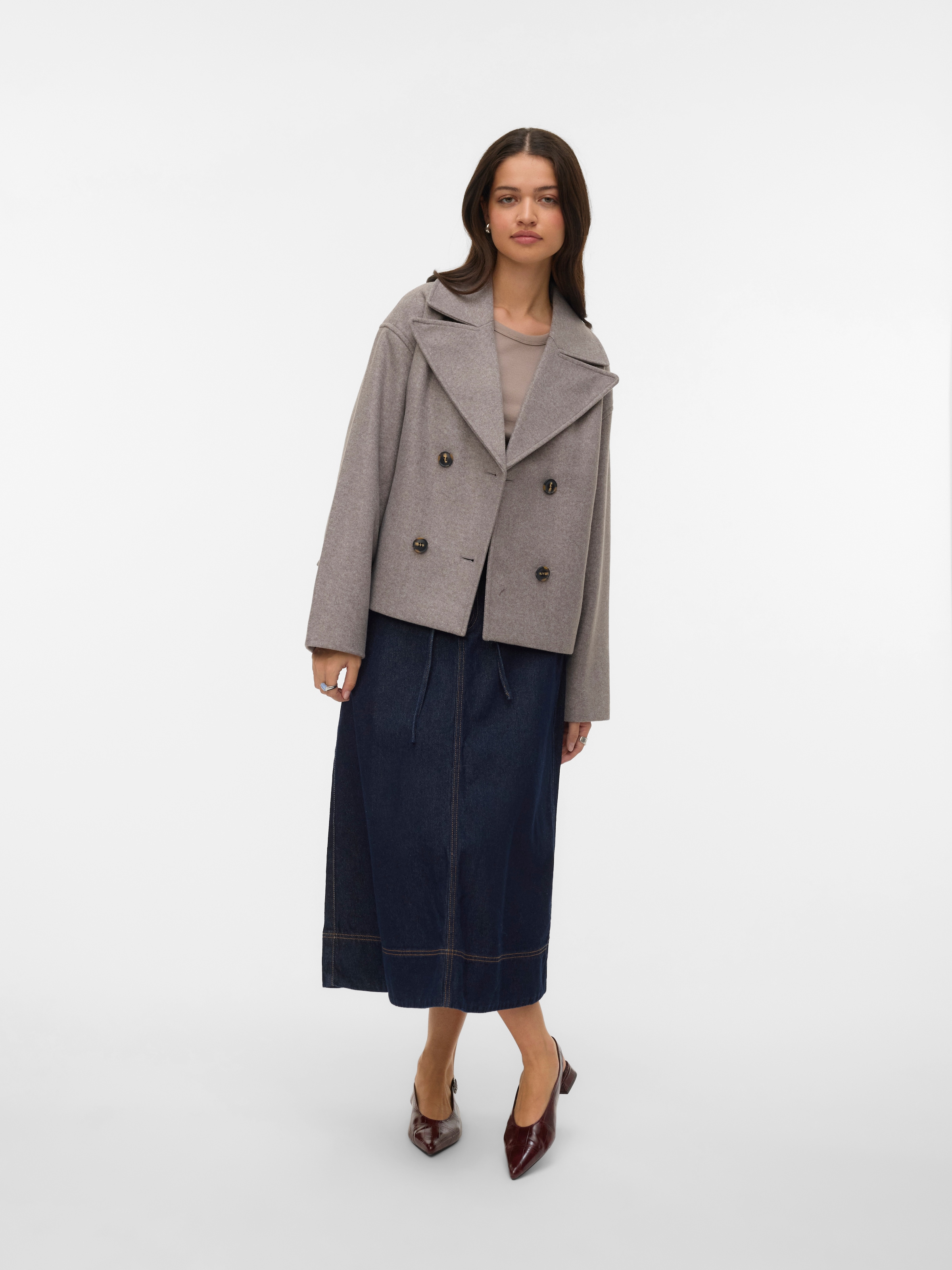 Vero Moda Caban »VMVINCELINE SHORT JACKET NOOS« mit Knopfleiste