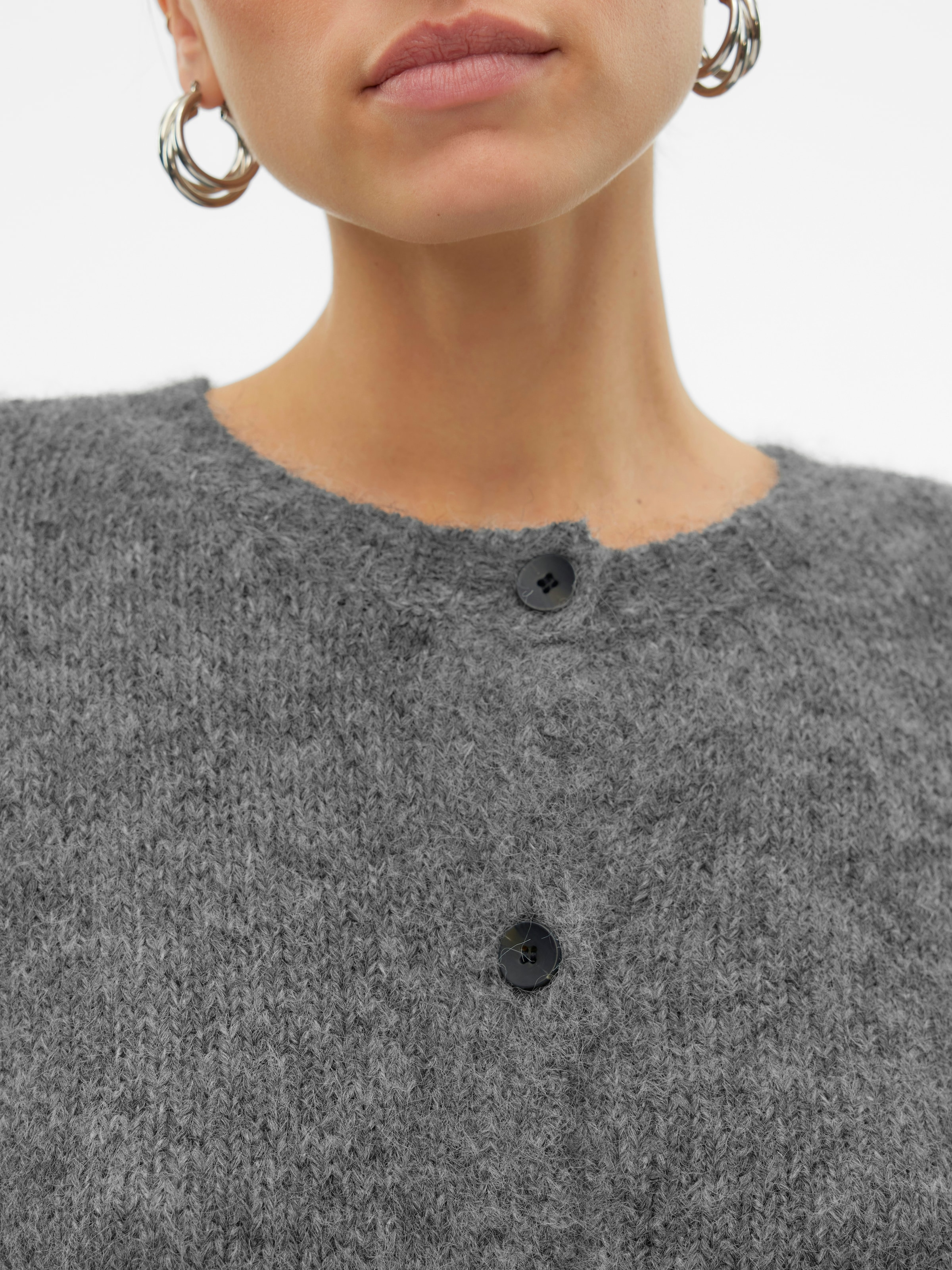 Vero Moda Strickjacke »VMNOVAH LS O-NECK BUTTON CARDI GA NOOS«