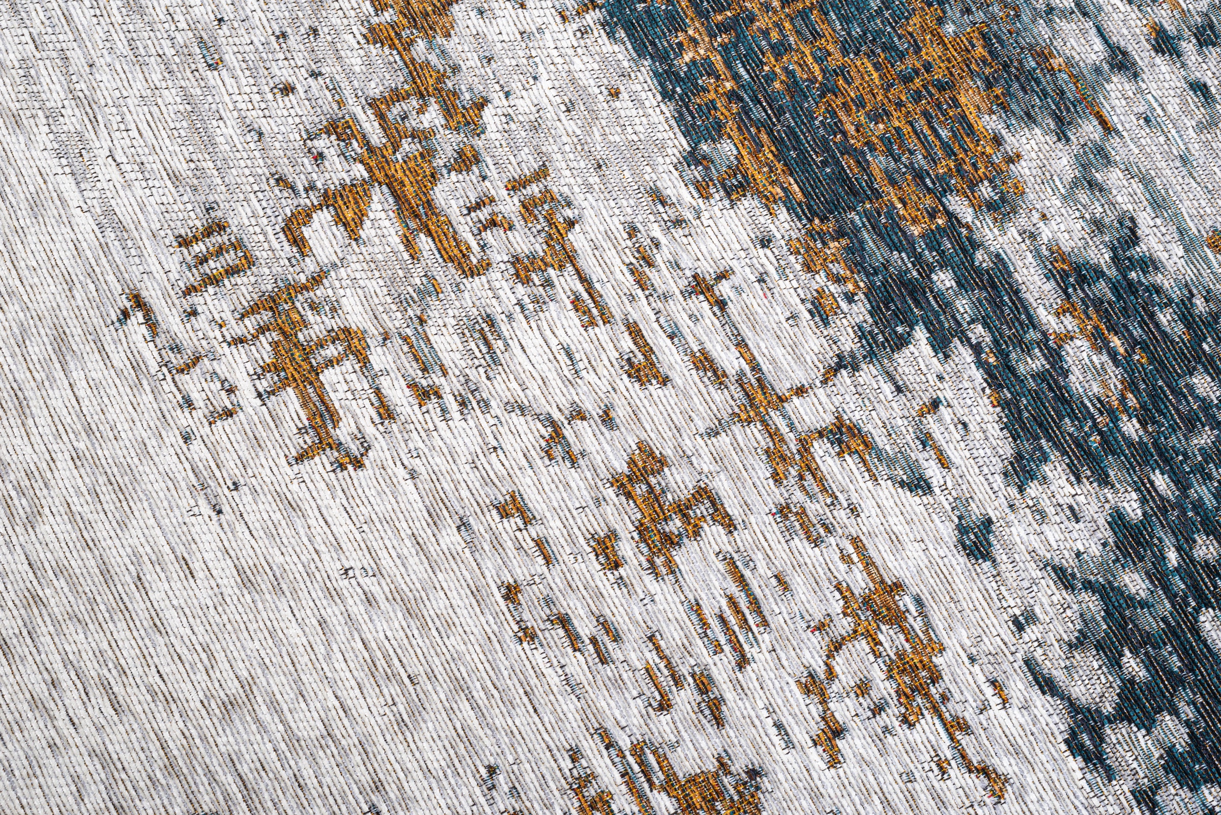 Sansibar Tapis »Keitum 012« Rectangulaire 3 mm Höhe Tissu plat, design moderne, motif Sylt & sabres croisés