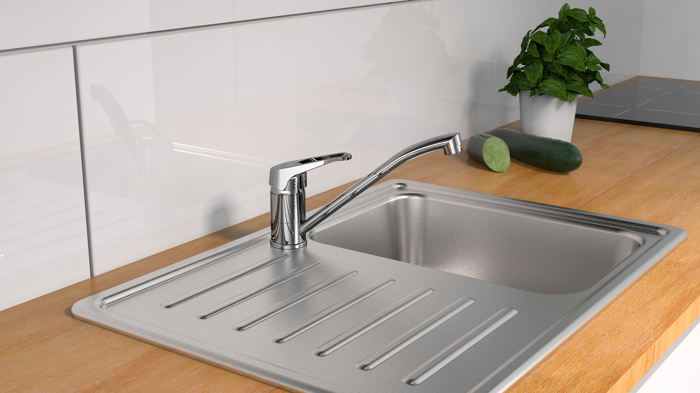 Schütte Spültischarmatur »TASSONI« Niederdruck Armatur Küche, 360° schwenkbarer Wasserhahn