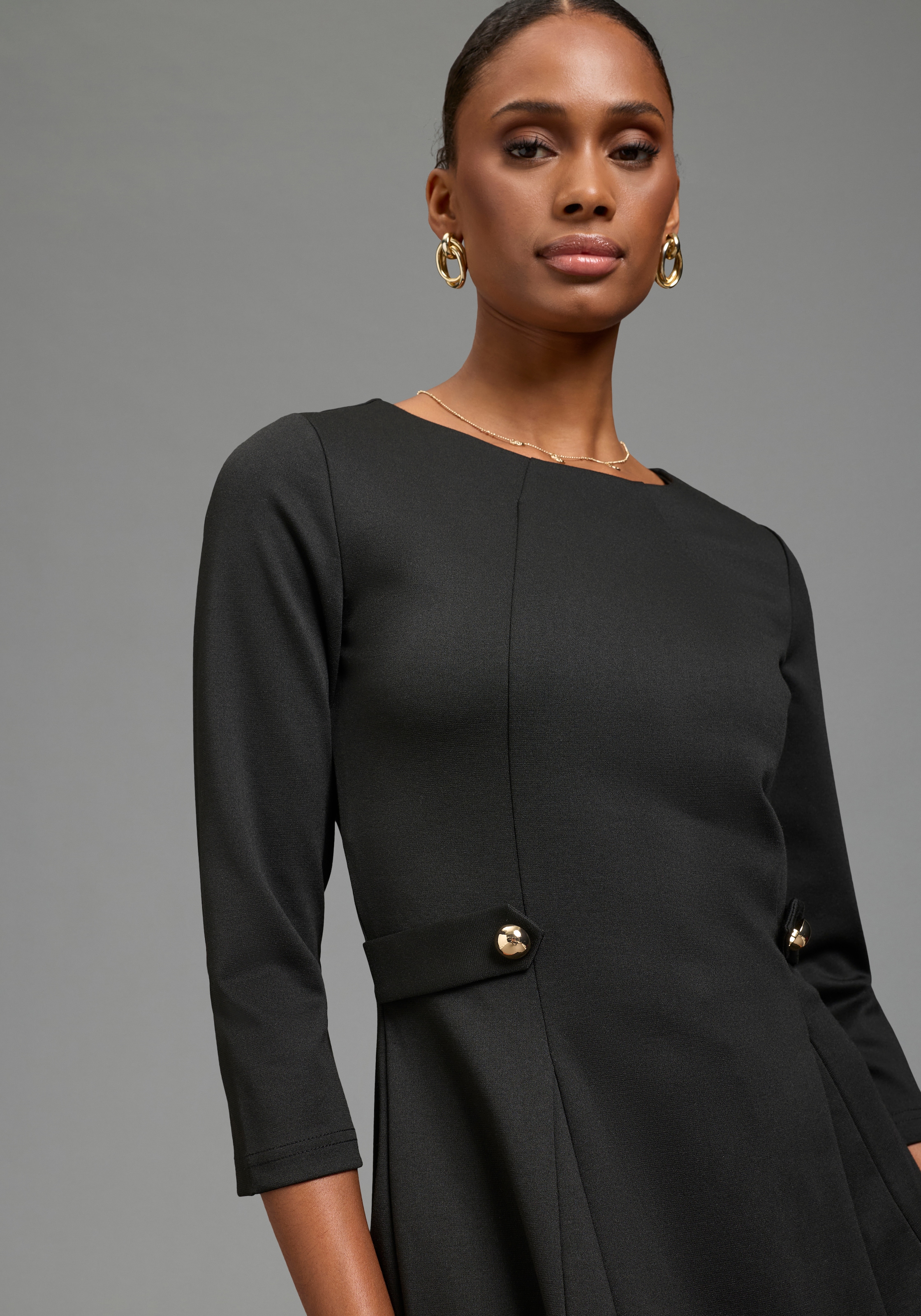 Laura Scott Robe en jersey Sans poche | Sans poches en ligne A extra courte, avec manches 3/4