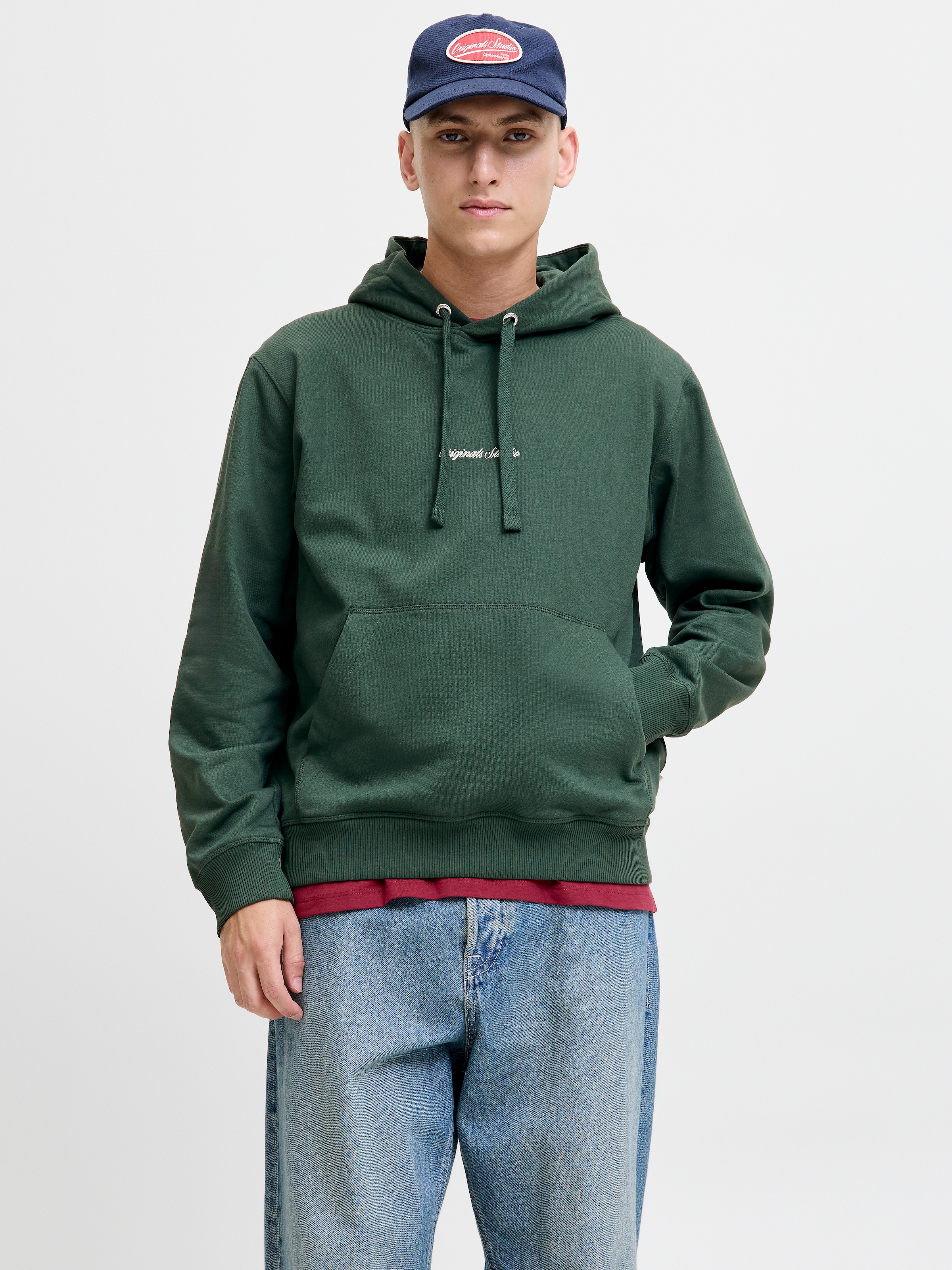Jack & Jones Sweat à capuche »JORNORREBRO EMB SWEAT HOOD NOOS«, avec impression logo
