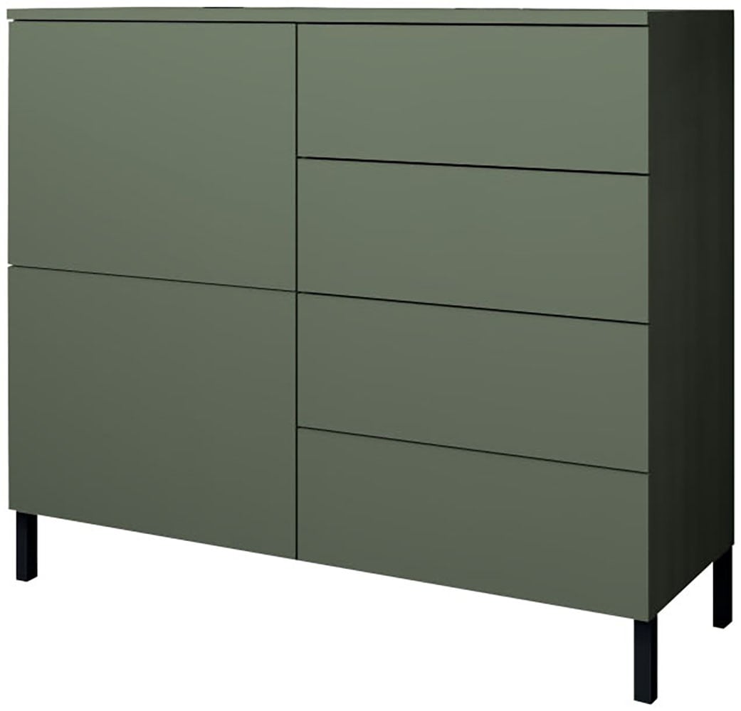 borchardt Möbel Commode »Haama, modern, grifflos, Metallfüsse, praktisch,  2 Türen« Push-To-Open, verstellbare Einlegeböden, viel Stauraum, Breite 93cm