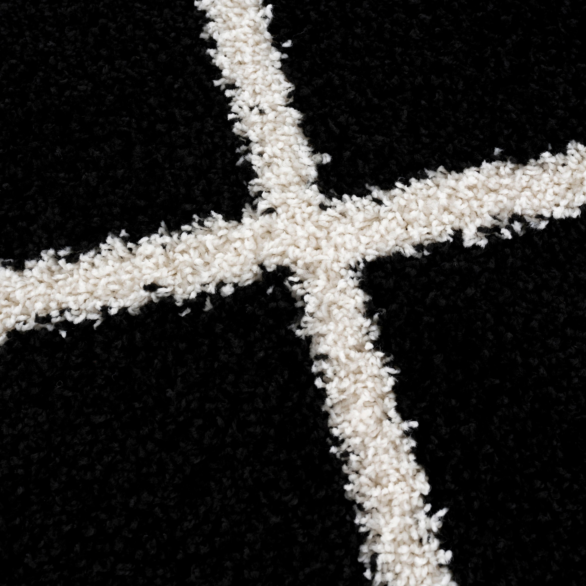 Sanat Hochflor-Teppich »Madrid« rechteckig 30 mm Höhe Wohnzimmer, Langflor, Shaggy Teppich