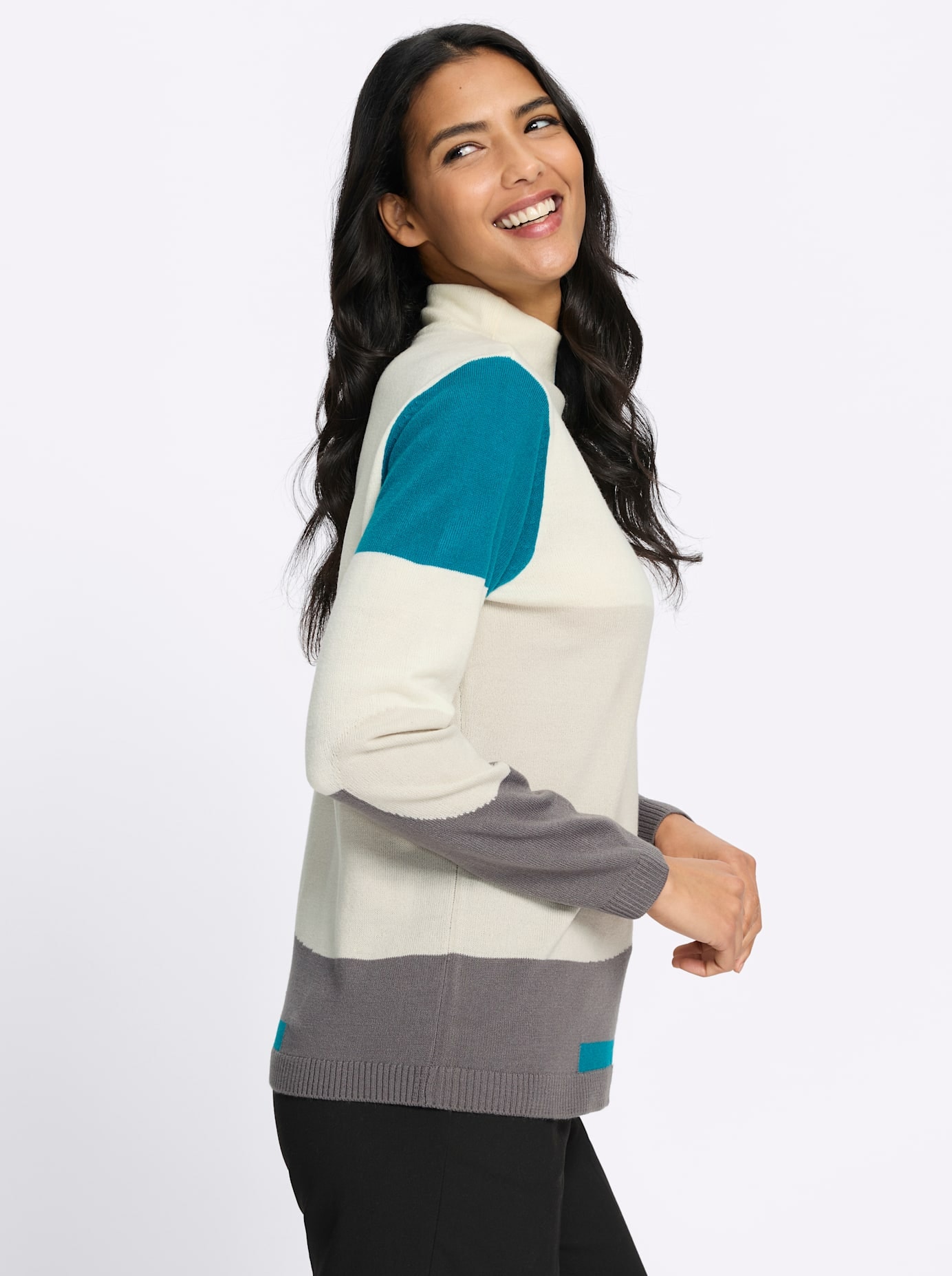 Classic Basics Pull à col montant »Stehkragen-Pullover«