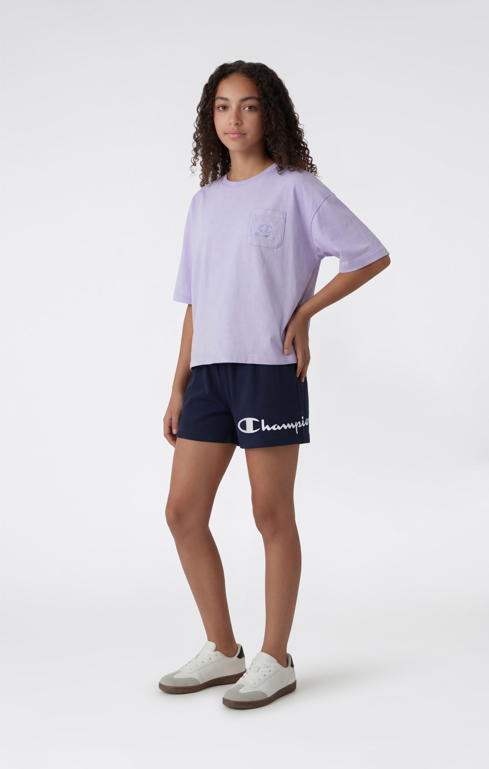 Champion Sweatshorts »BASIC Shorts Large Logo«  pour enfants, en coton, coupe confortable
