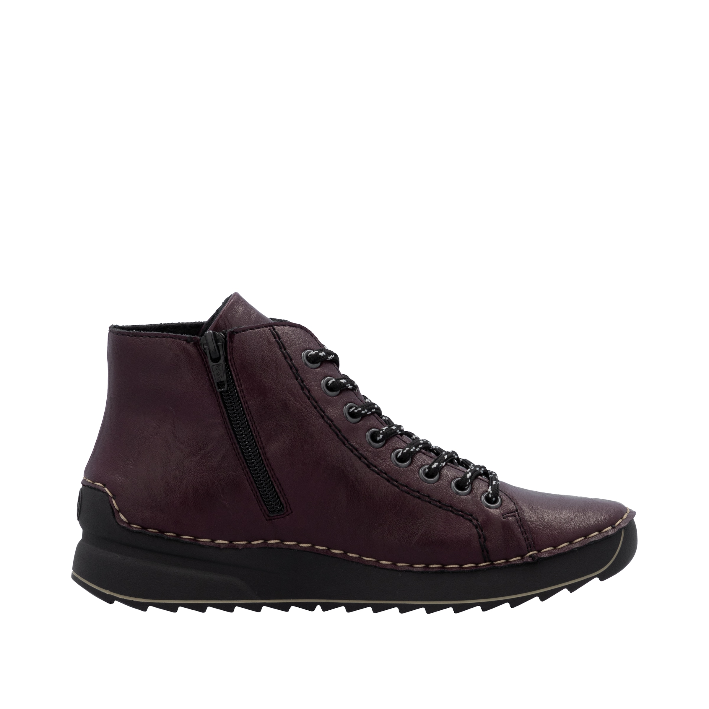Rieker Schnürboots  Schnürstiefelette, High Top Sneaker, Plateauboots mit Profilsohle