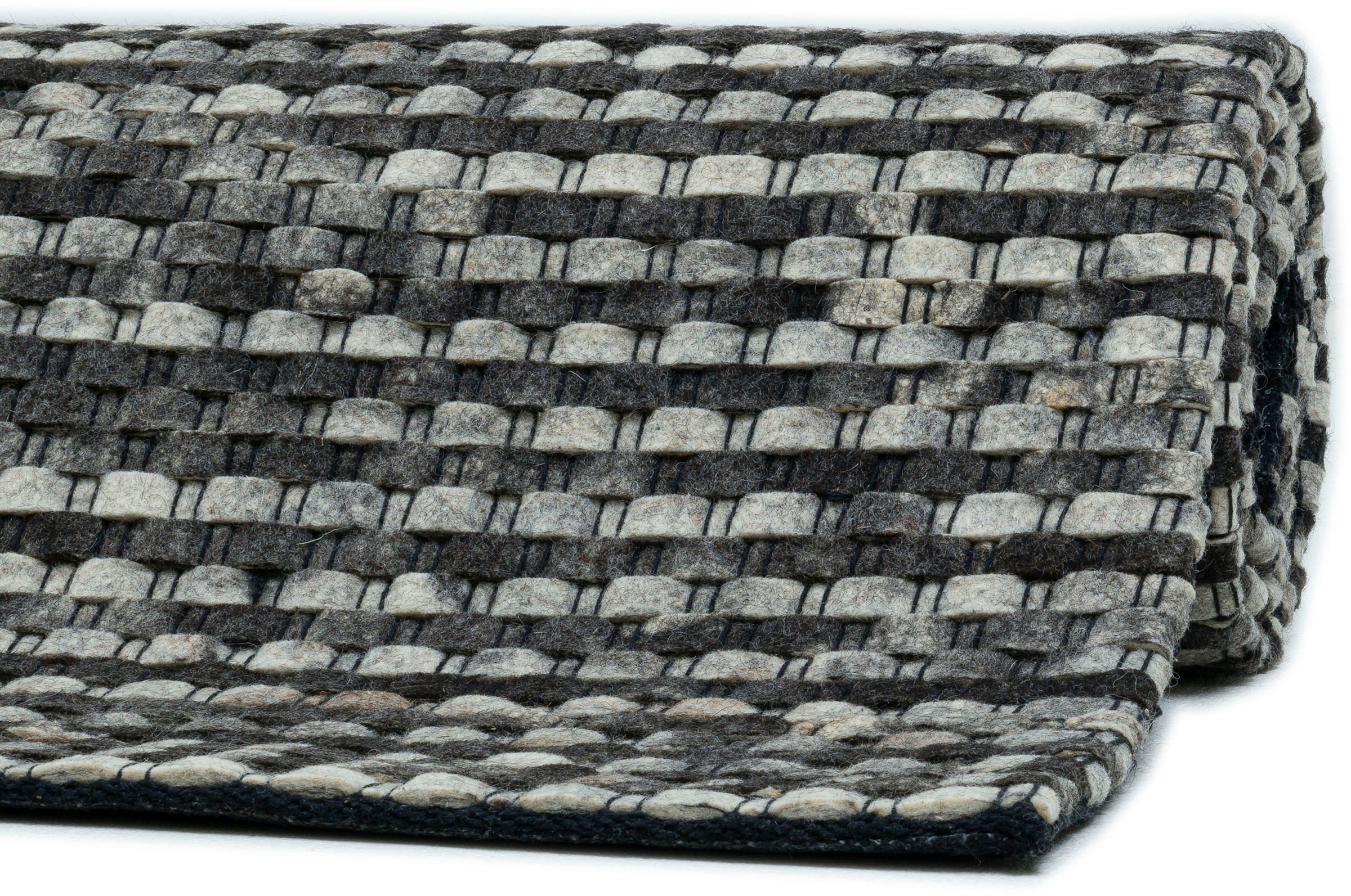 THEKO Tapis en laine »Tauern« Rectangulaire 10 mm Höhe Handweb Teppich, reine Wolle, handgewebt