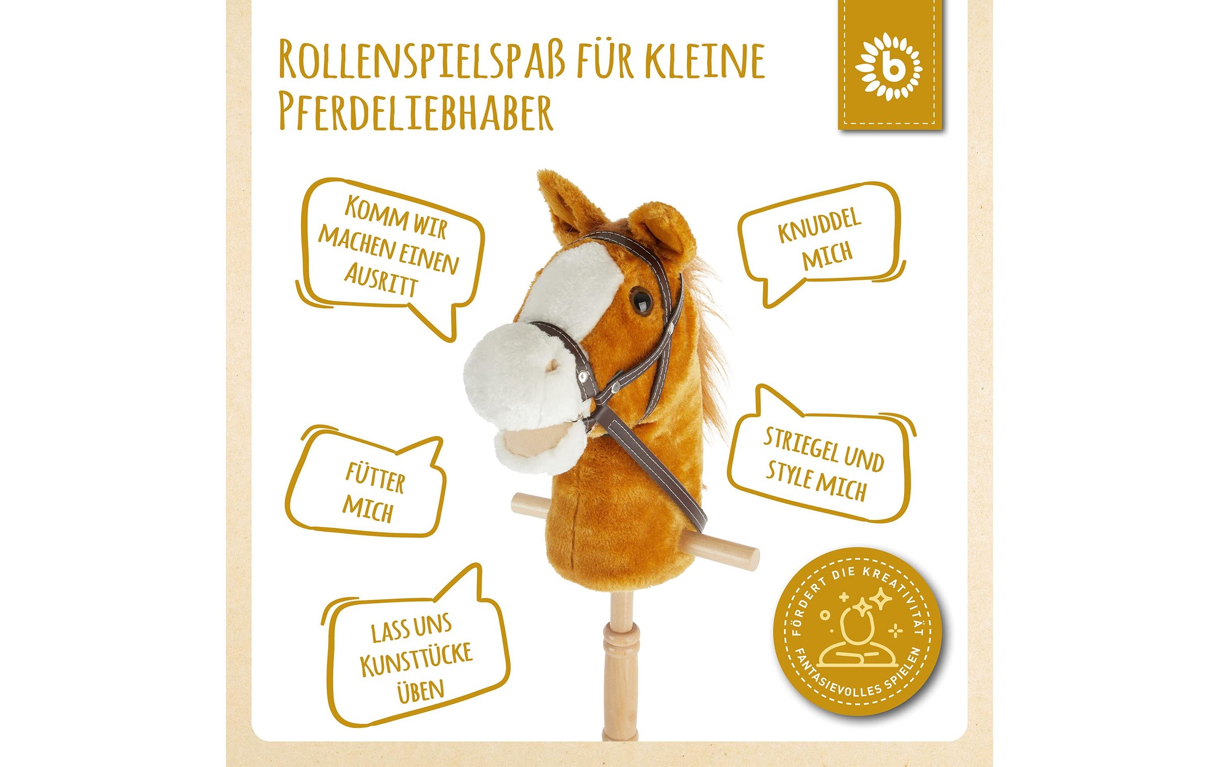 BIECO Steckenpferd »Brownie« Holzart: Pinie (China)