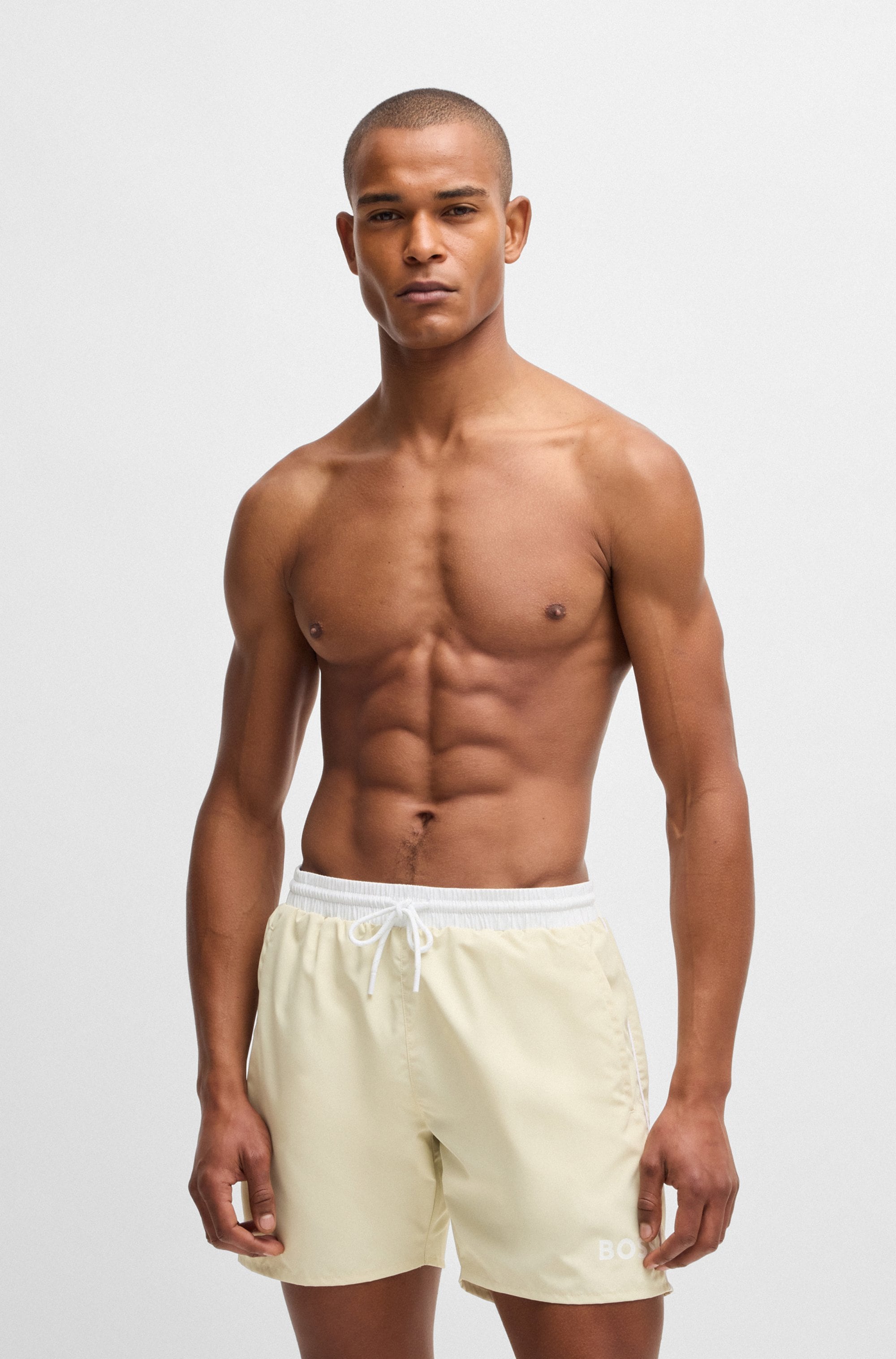BOSS Short de bain »Starfish« avec bandes contrastantes