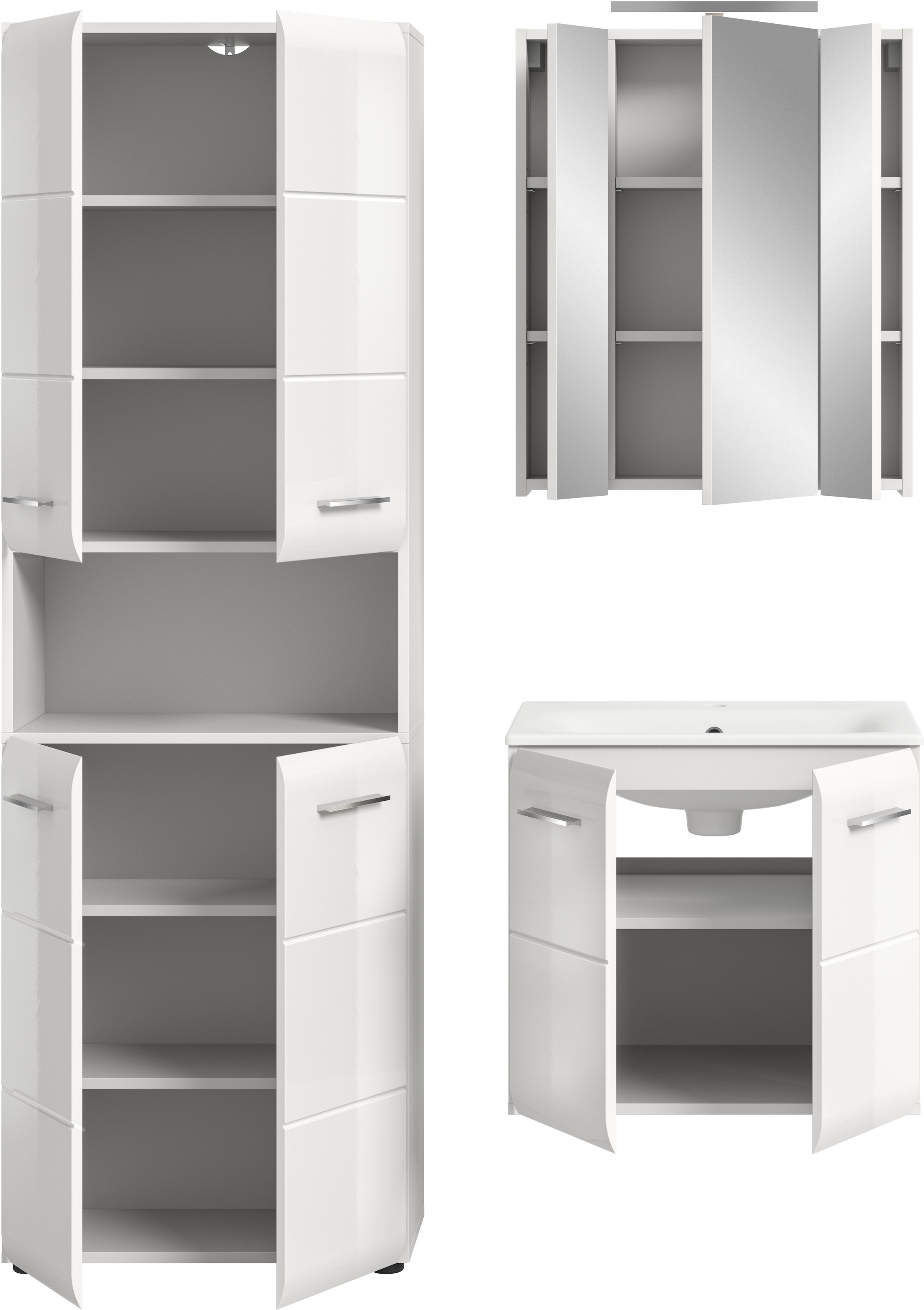 welltime Badezimmer-Set Set, 5 Stk. tlg.