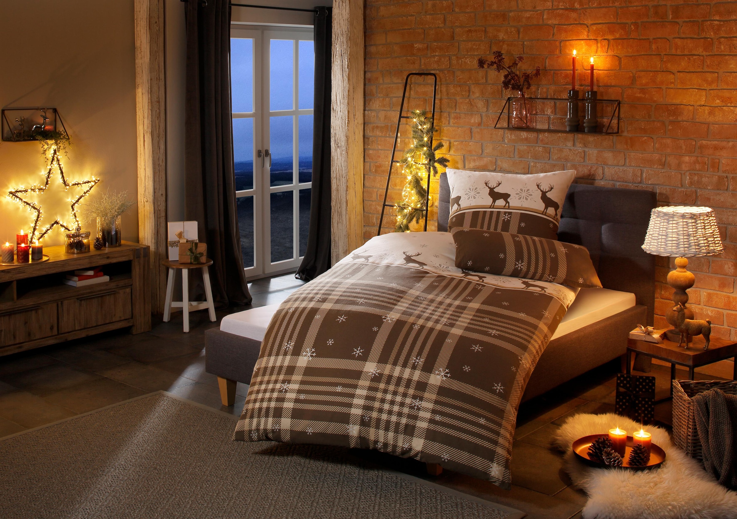 my home »Wenda« 2 Stk. in Qualitäten PolyCotton (kühlend) + Biber (wärmend, 100% Baumwolle)