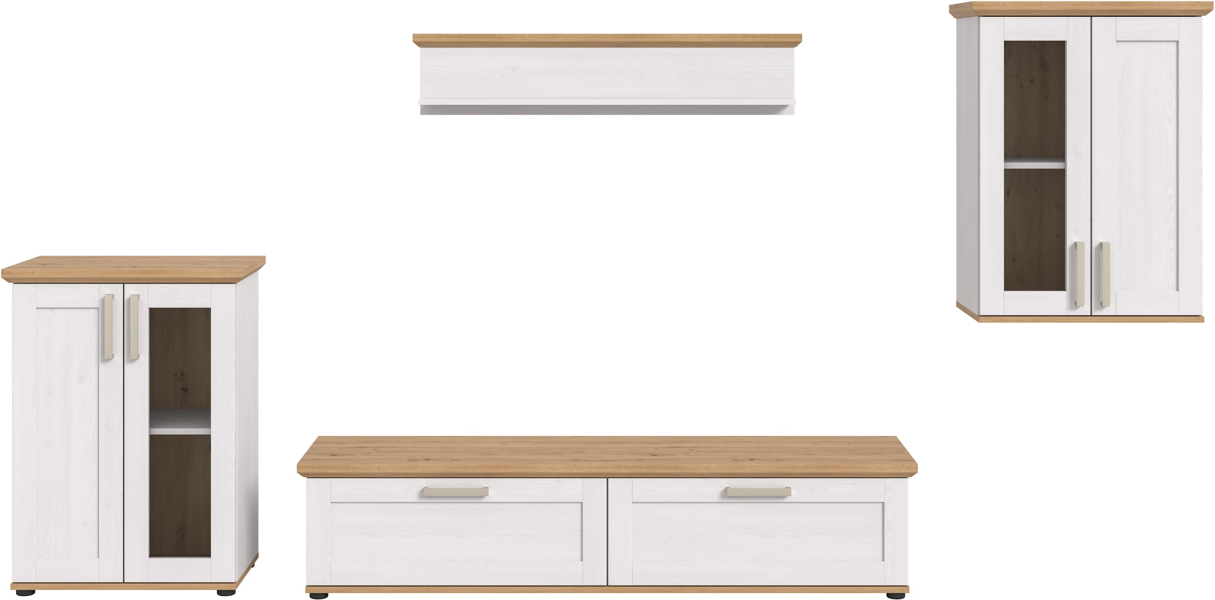 Home affaire Wohnwand »Cosenza« Set, 4 Stk. tlg.