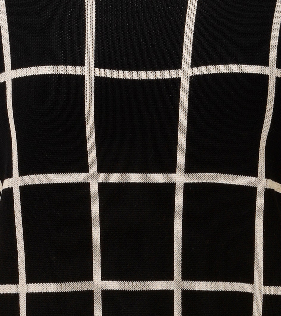 Aniston SELECTED Pull en tricot avec motif à carreaux frappant sur toute la surface - NOUVELLE COLLECTION