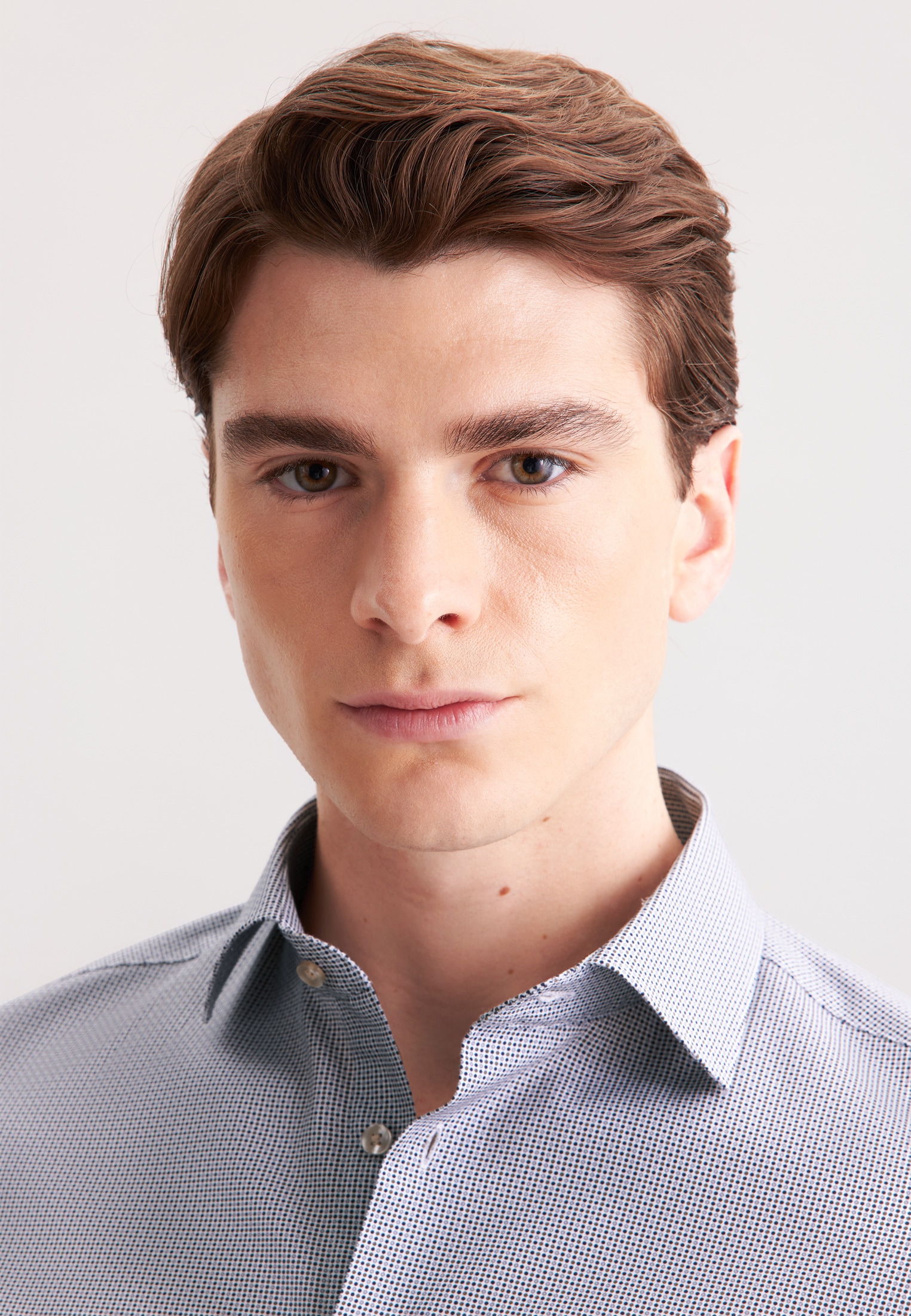 seidensticker Chemise d'affaires »Schwarze Rose« Slim 1/1 Kentkragen Druck