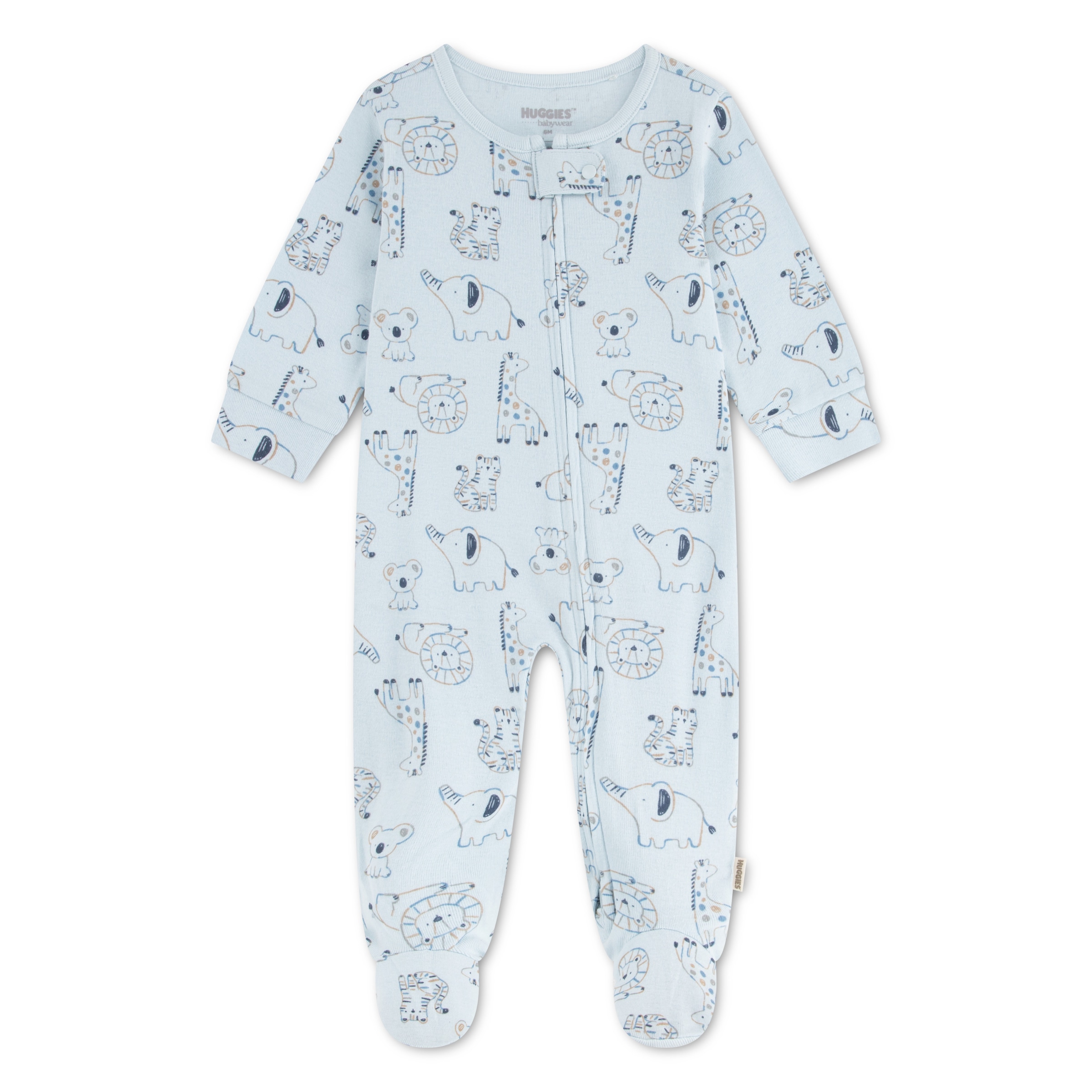 HUGGIES babywear Overall »HUGB FOOTED COVERALL« Strampler mit langen Armen und Füssen /  Allover-Print / für Boys