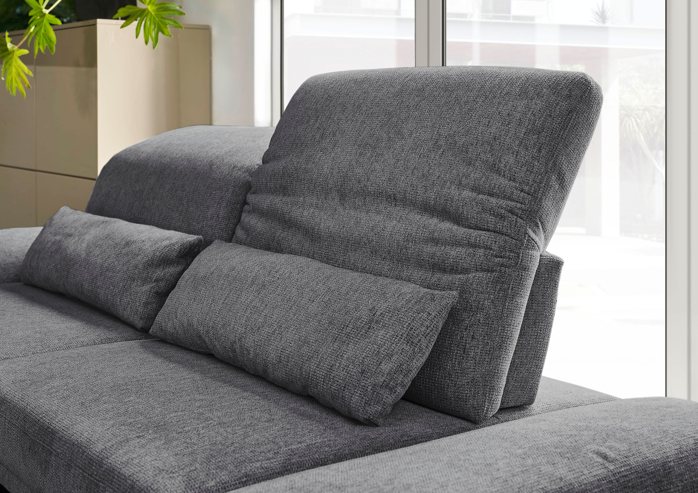 3C Candy 3-places »Mallow Designsofa mit Komfortfunktionen, modern und bequem,« accoudoir et appuie-tête réglables, réglage manuel de la profondeur d'assise