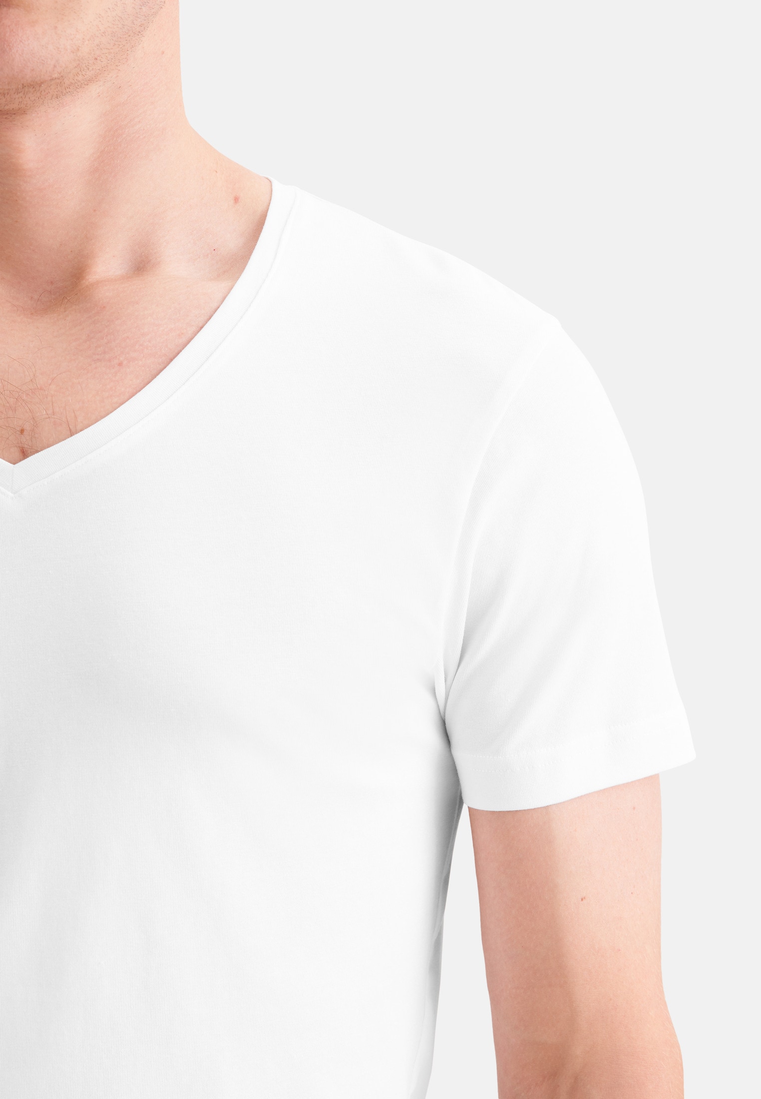 seidensticker T-shirt »Schwarze Rose« Col en V 1/2 uni