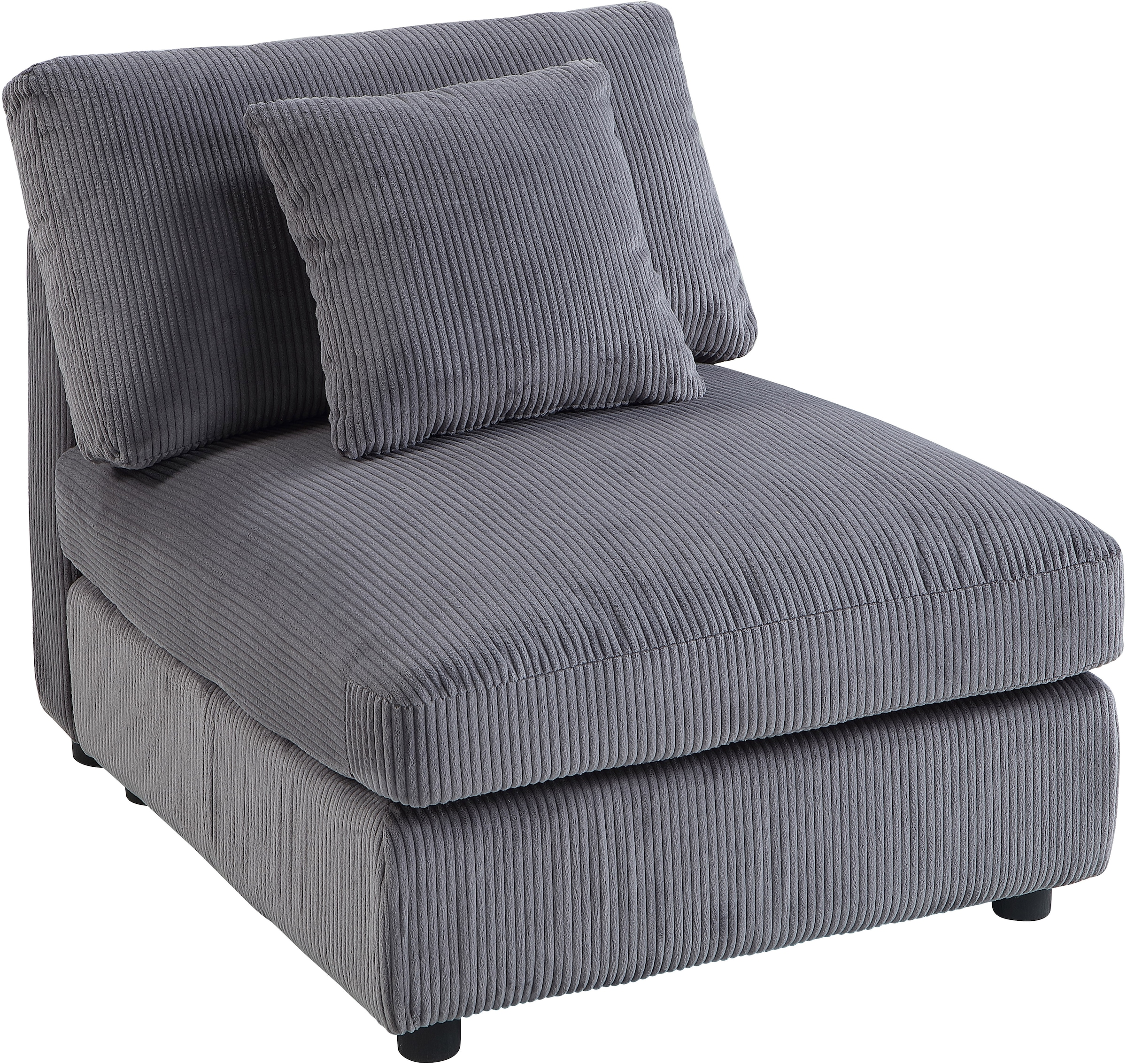 RAUM.ID 4 places »Bennid, XXL-Modulsofa mit vielen individuellen Stellmöglichkeiten« inklusive 2 grossen & 2 kleinen Zierkissen im flauschigen Cord