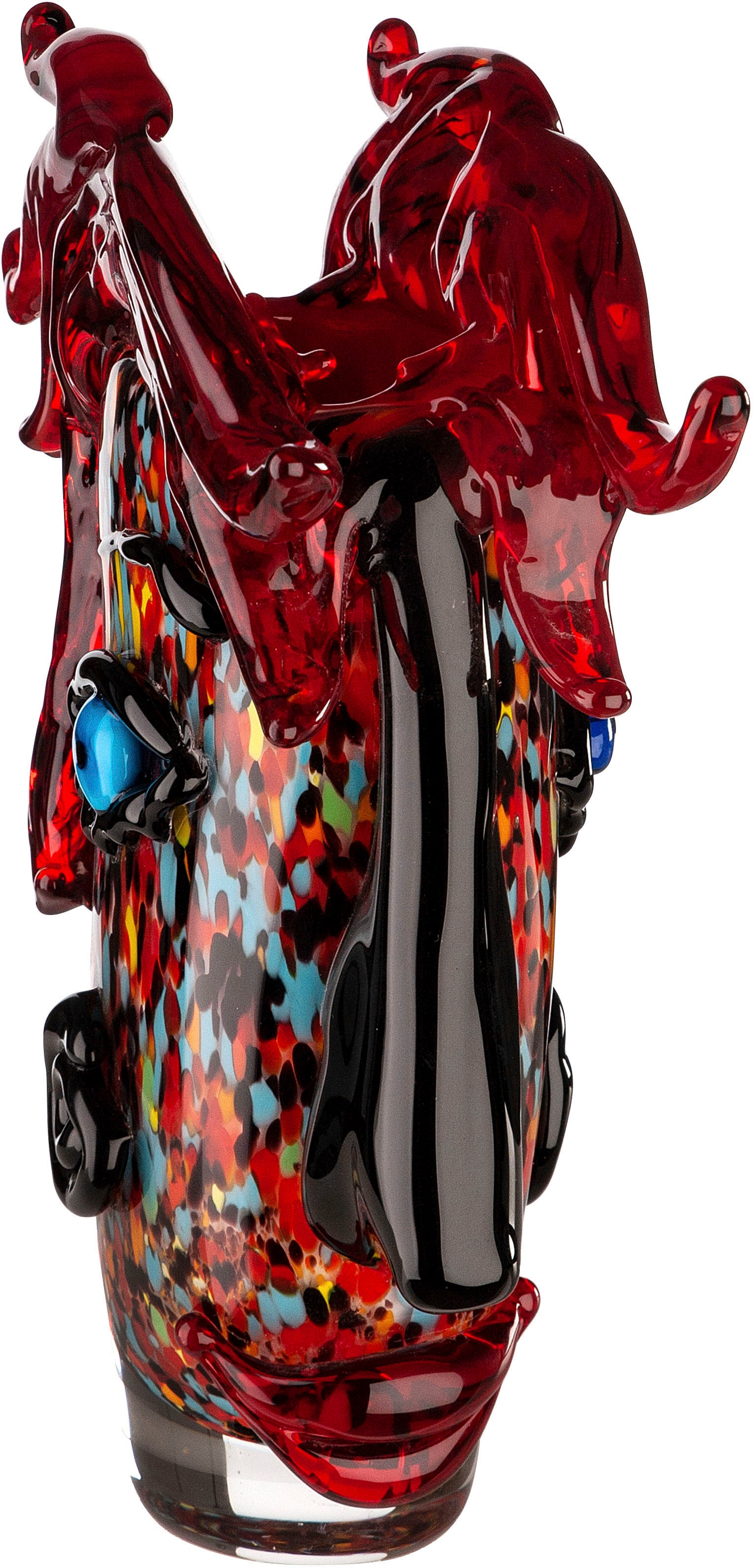 Casablanca by Gilde Tischvase »Confuso« dekorative Vase aus Glas, Blumenvase