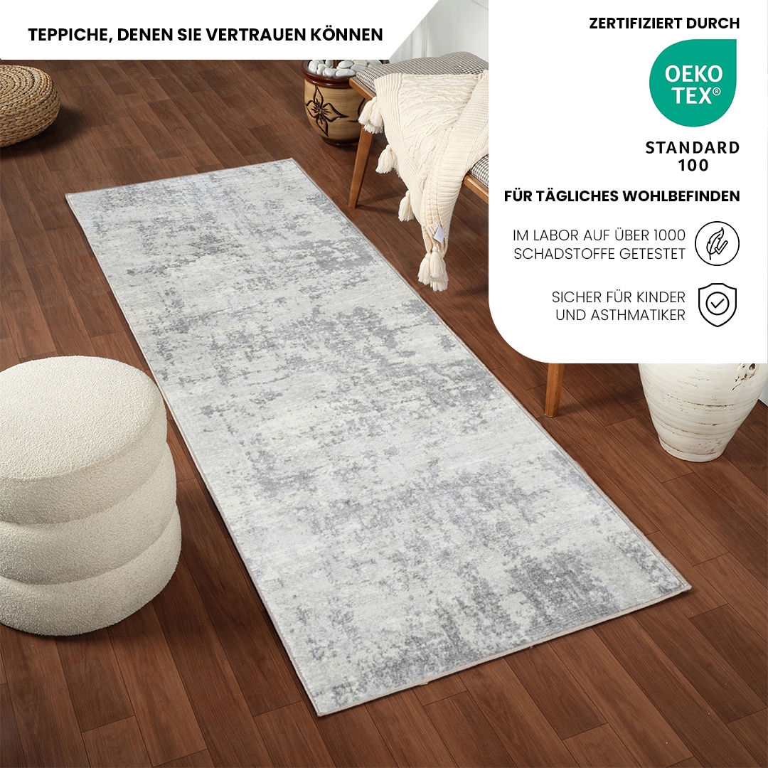 Livabliss Teppich »DALI« rechteckig 11 mm Höhe Moderner Designerteppich in Marmor Optik, Kurzflor Wohnzimmerteppich