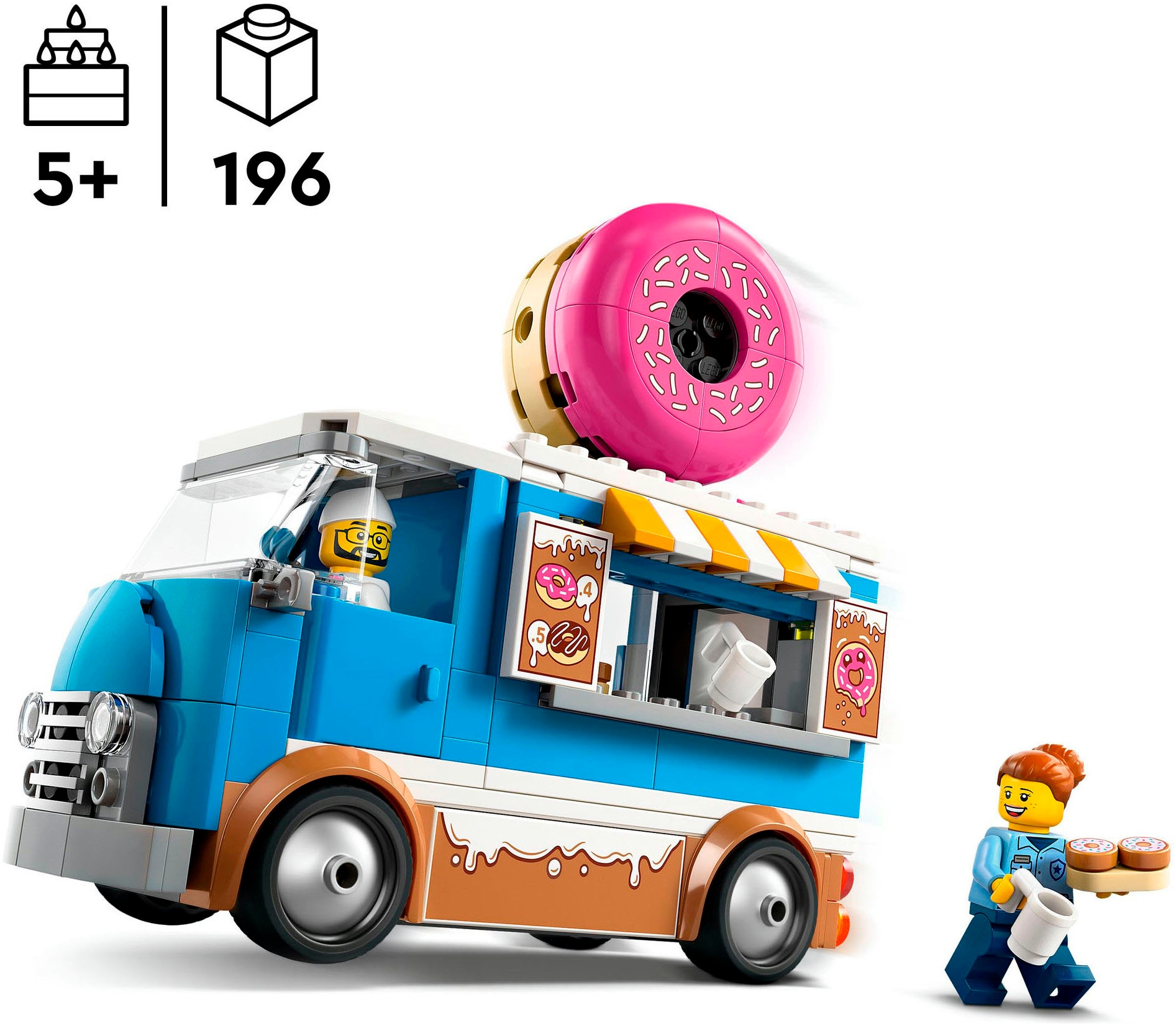 LEGO® Pions de construction »Donut Truck (60452), LEGO City« Made in Europe