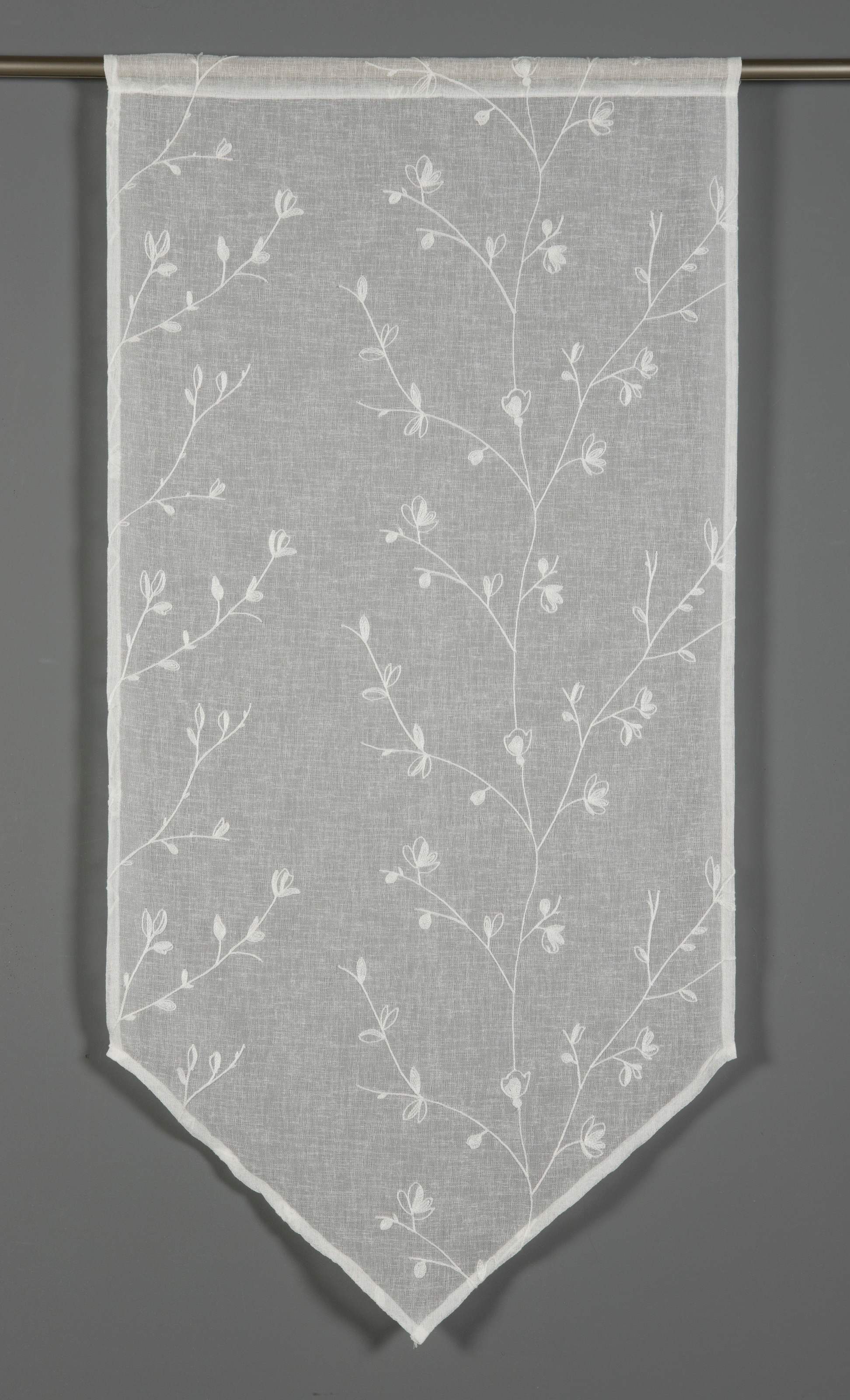 GARDINIA Rideau »weiss« Passage tige 1 cuis tlg. transparent, Polyester, Panneaux mit Stickerei