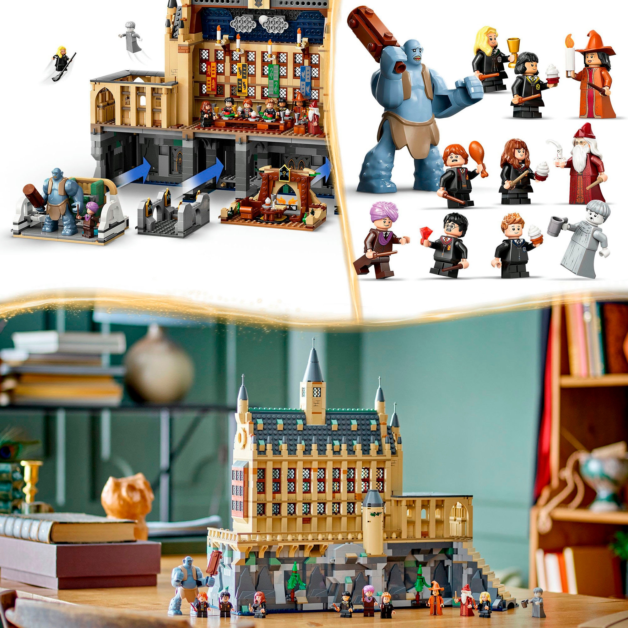 LEGO® Konstruktionsspielsteine »Schloss Hogwarts™: Die Grosse Halle (76435), LEGO Harry Potter™« Made in Europe