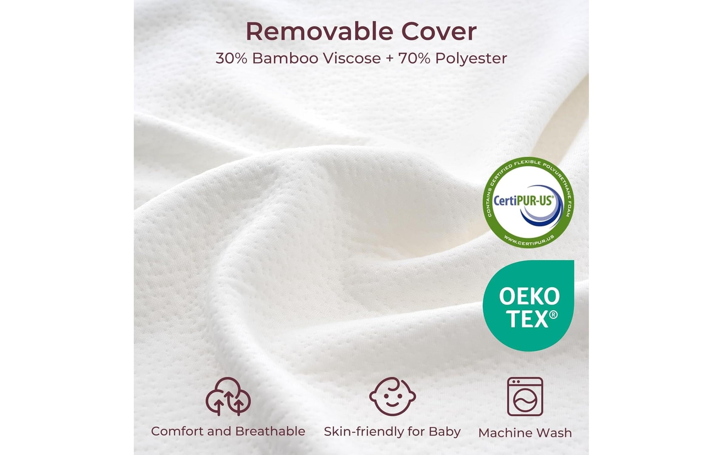 Momcozy Coussin d'allaitement »CozyPro Schaumstoff Textil 57.4 x 36.8 cm«