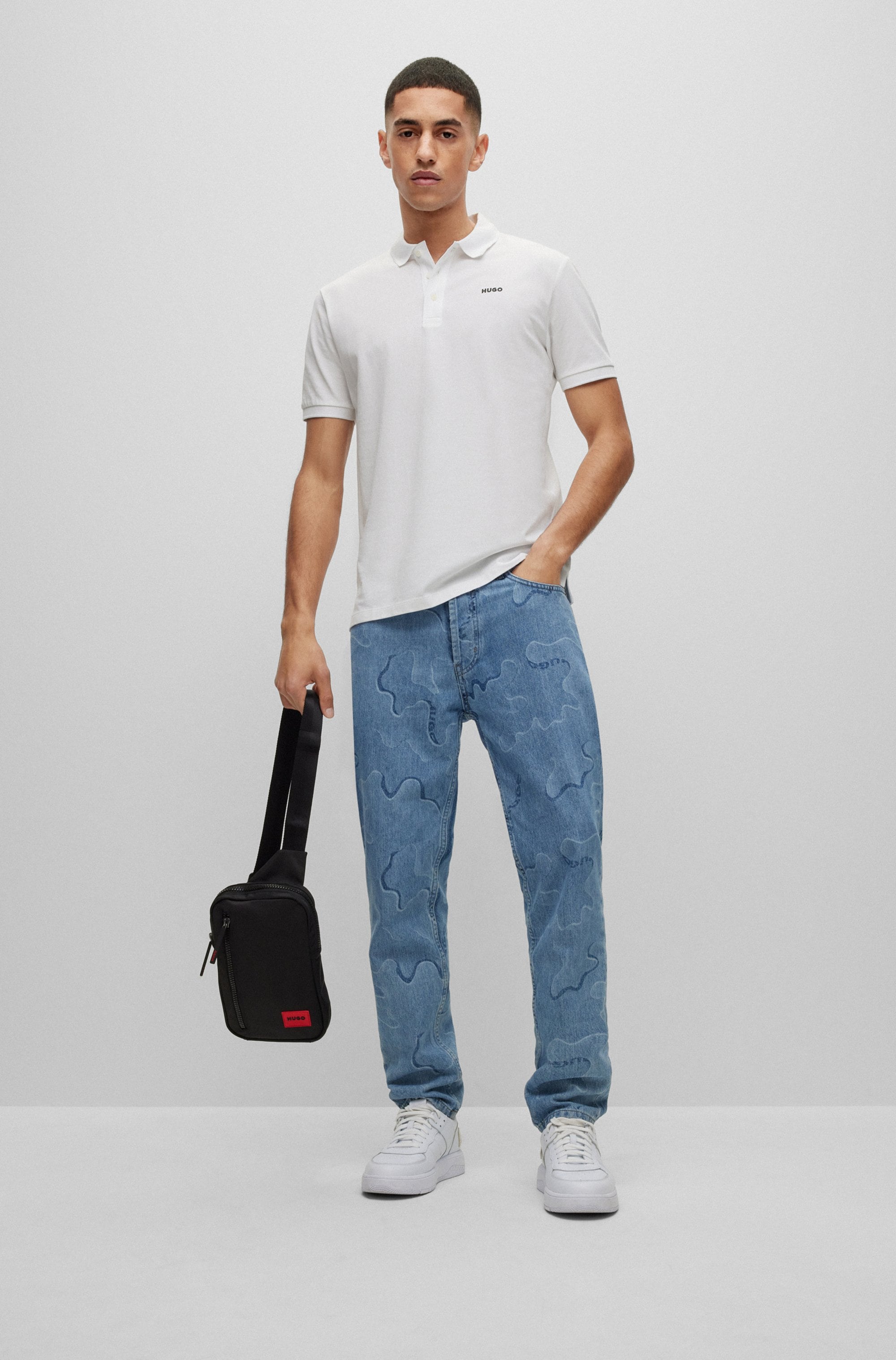 HUGO Polo »Donos« Regular Fit, Baumwoll-Piqué