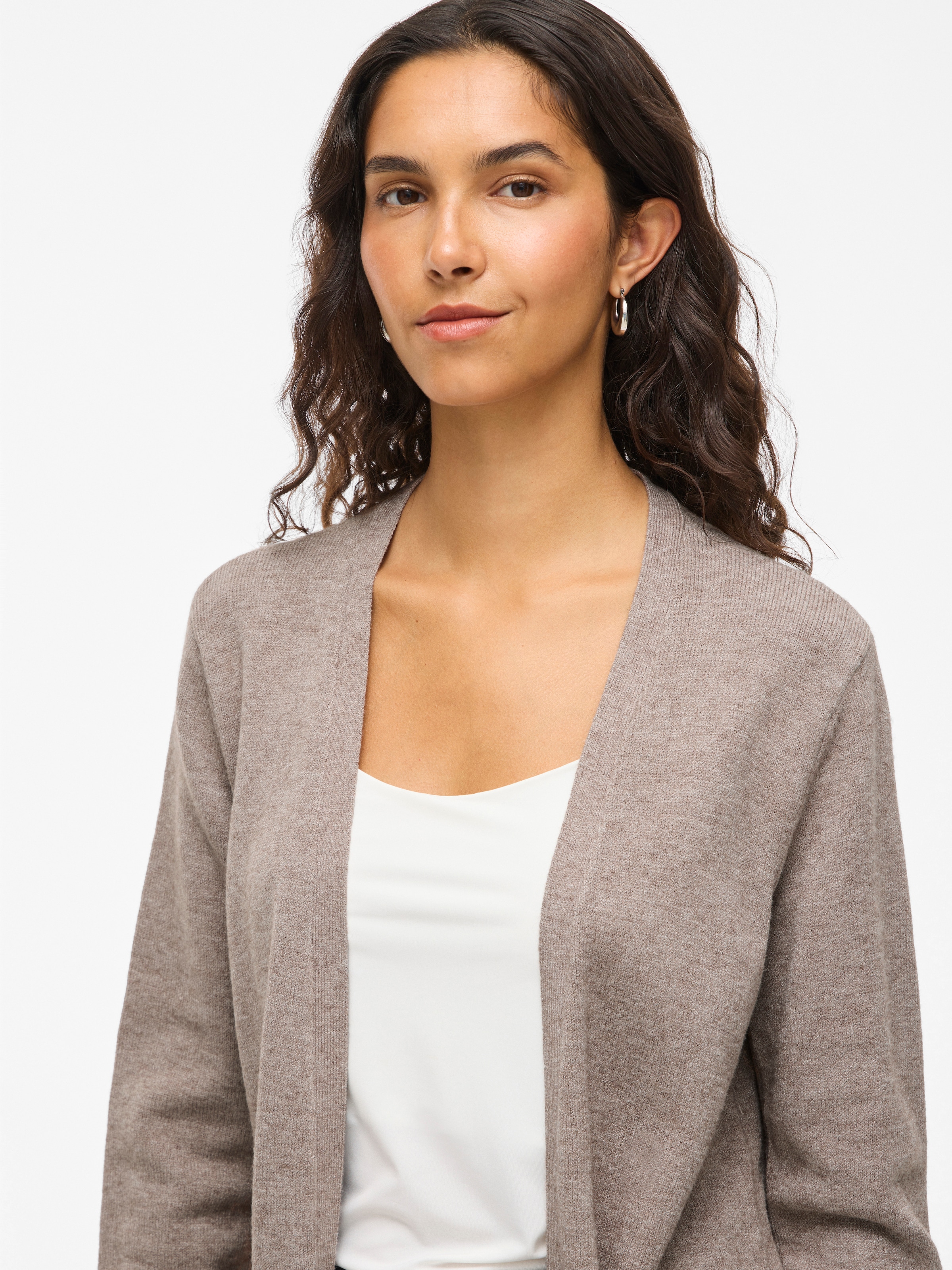 Vila Veste en tricot »VIRIL OPEN L/S KNIT CARDIGAN - NOOS« Viskosemischung, regular fit
