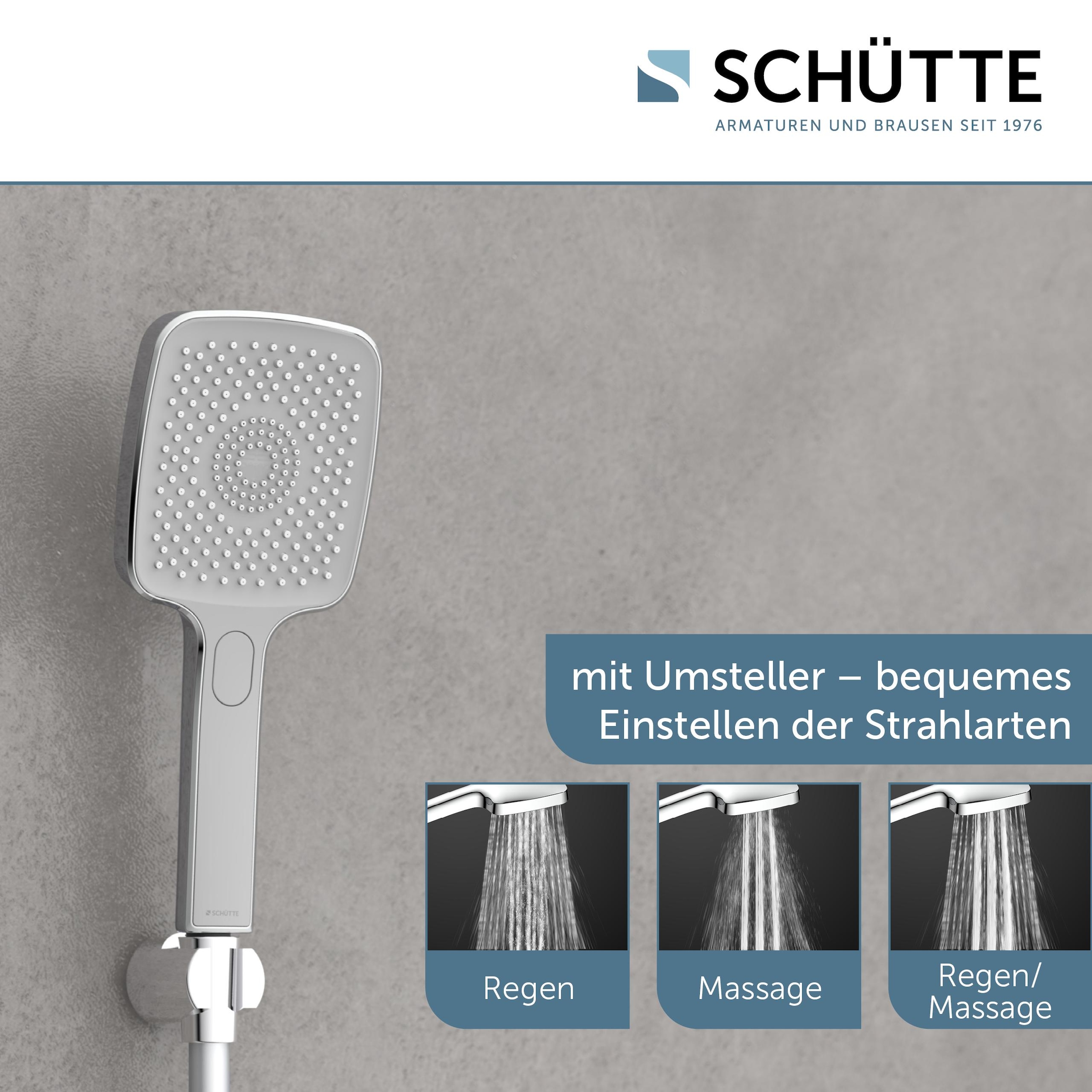 Schütte Handbrause »HAWAII« 3-fach verstellbar, mit Antikalknoppen, wassersparend, rund