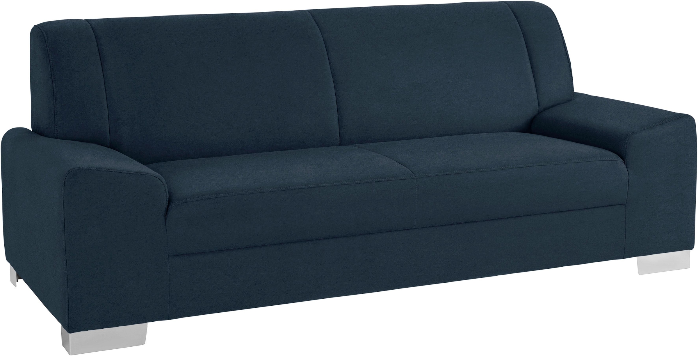 DOMO collection 2,5-Sitzer »Anzio kubisches Design, flache Armlehnen, Breite 214cm« Mit Federkern